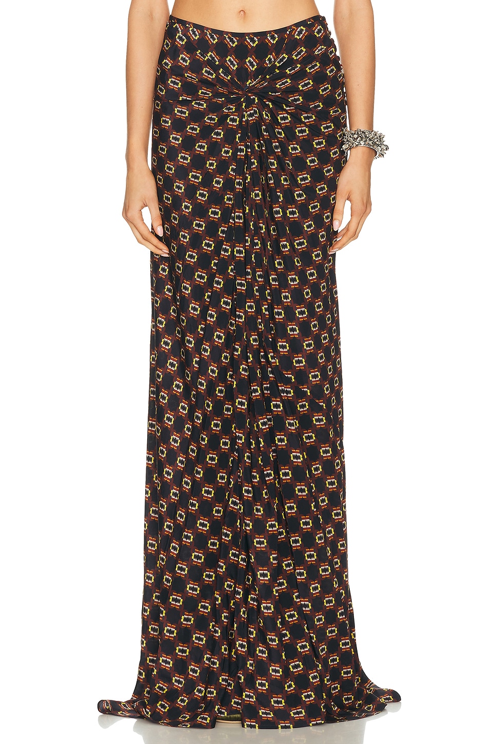 Image 1 of Dries Van Noten Smila Long Skirt in Navy