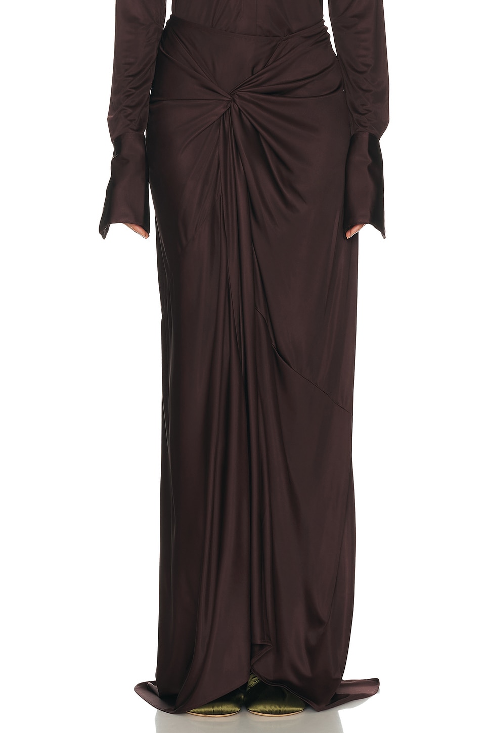 Image 1 of Dries Van Noten Humila Skirt in Burgundy