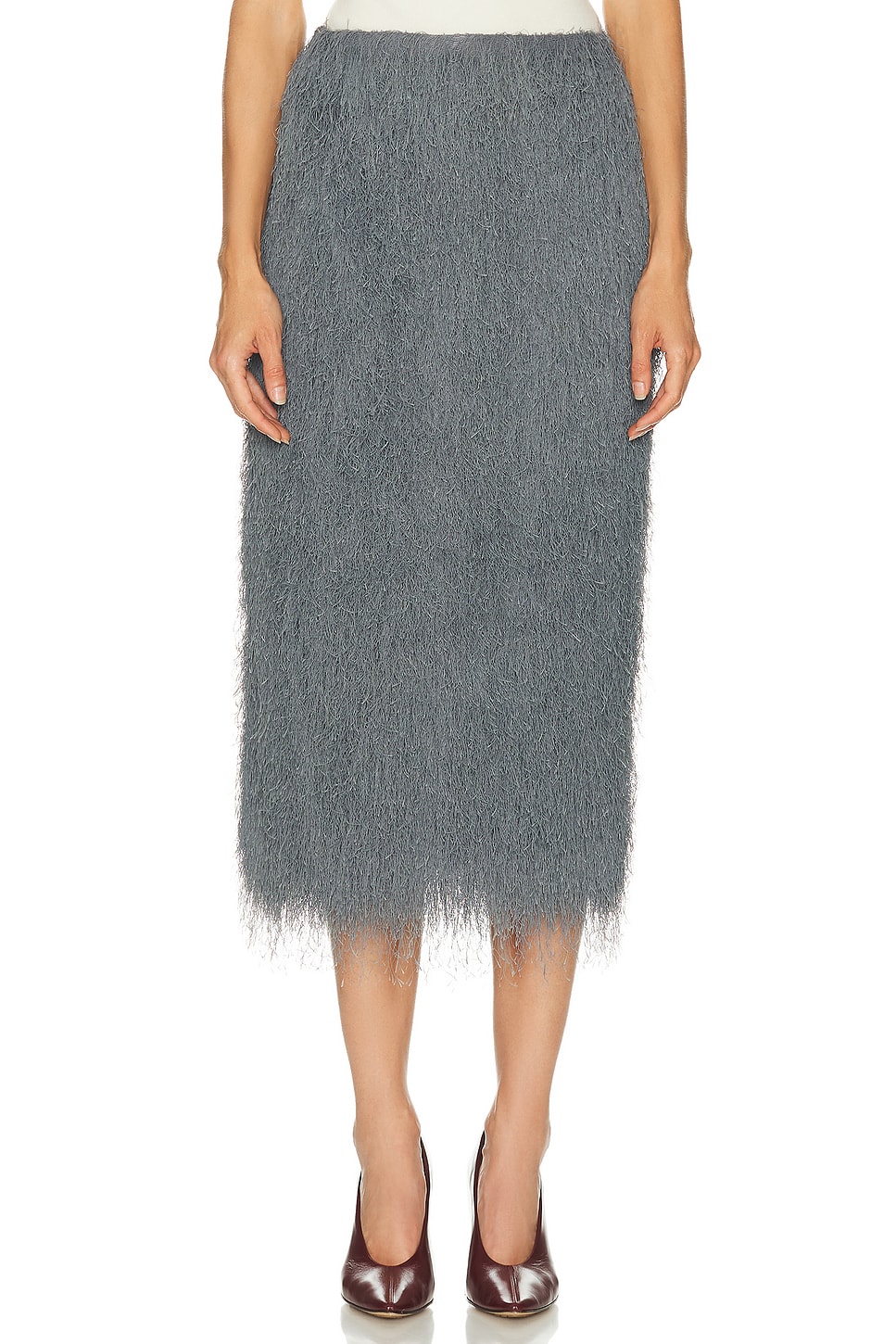 Image 1 of Dries Van Noten Sokna Skirt in Dark Grey