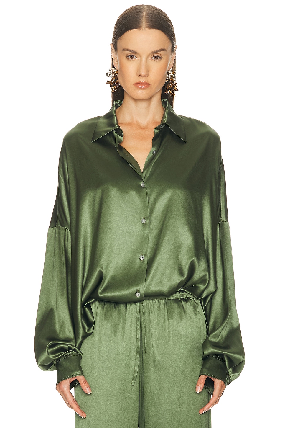 Image 1 of Dries Van Noten Casia Shirt in Khaki