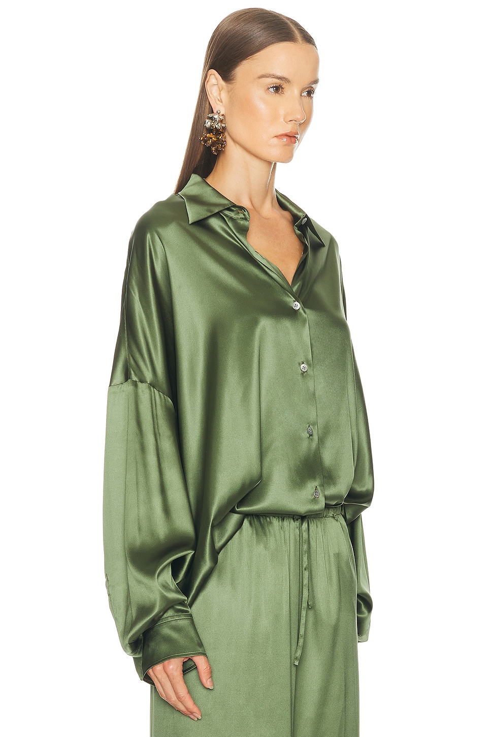 Dries Van Noten Casia Shirt In Gray