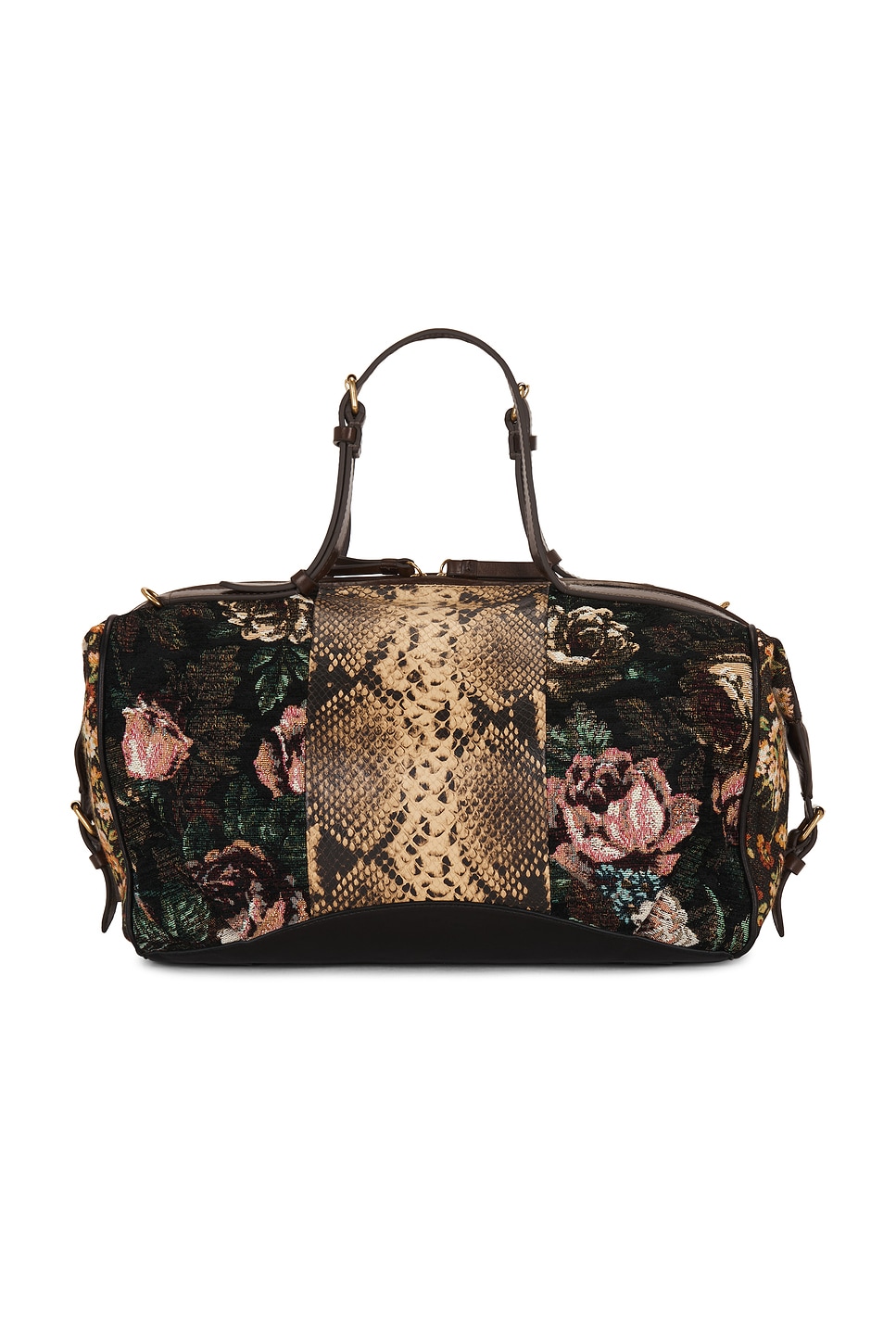 Dries Van Noten Medium East West With Strap Zip Tote Bag in Brown