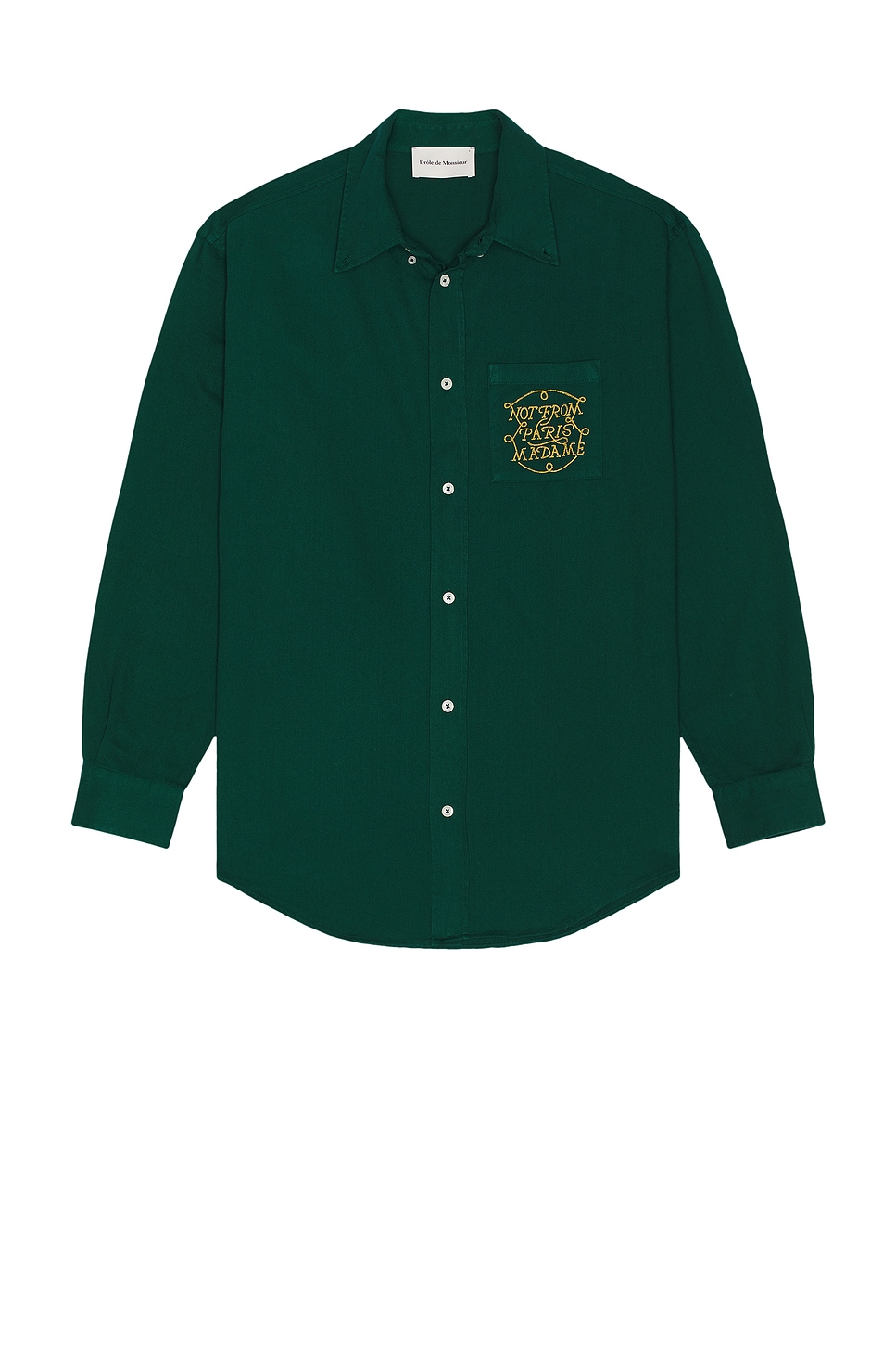Drle De Monsieur Drole De Monsieur La Chemise Slogan Shirt In Green