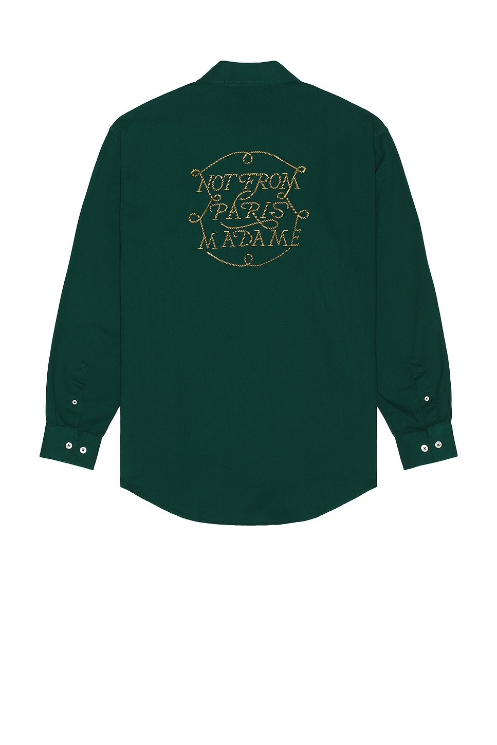Drle De Monsieur Drole De Monsieur La Chemise Slogan Shirt In Green