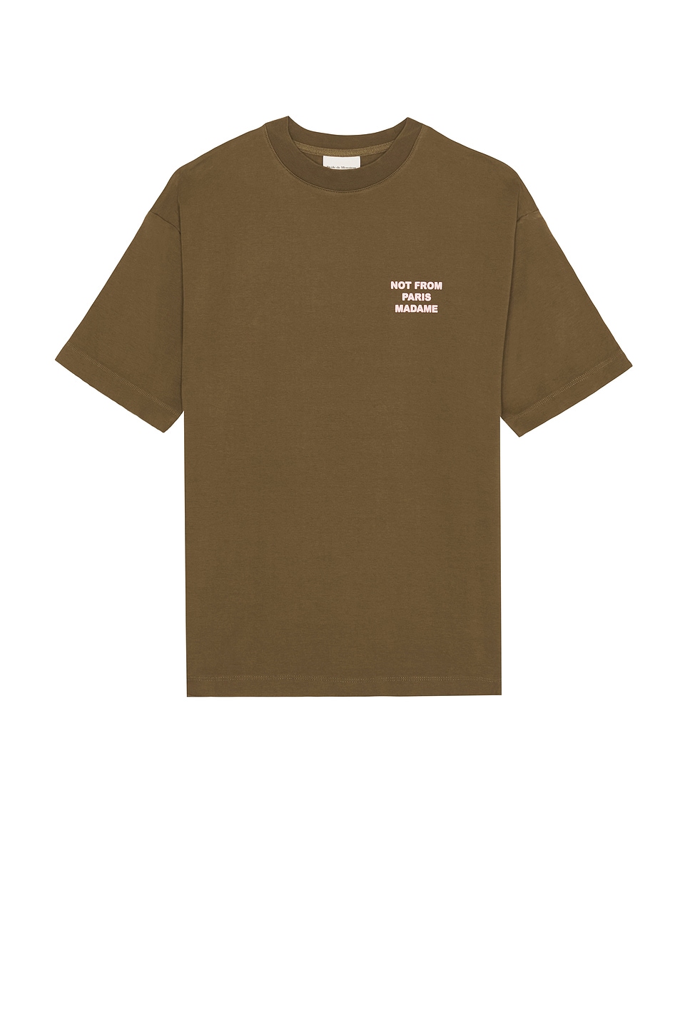 Image 2 of Drle De Monsieur Dr?le De Monsieur Le T-Shirt Slogan in Kaki