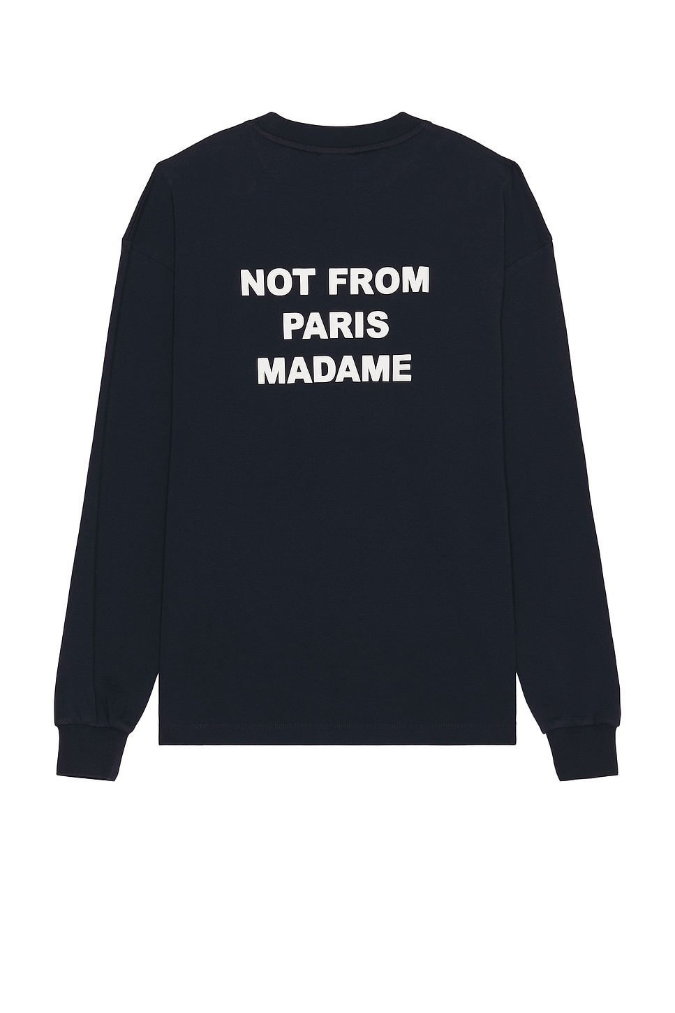 Image 1 of Drle De Monsieur Dr?le De Monsieur Le T-Shirt Slogan ML in Navy