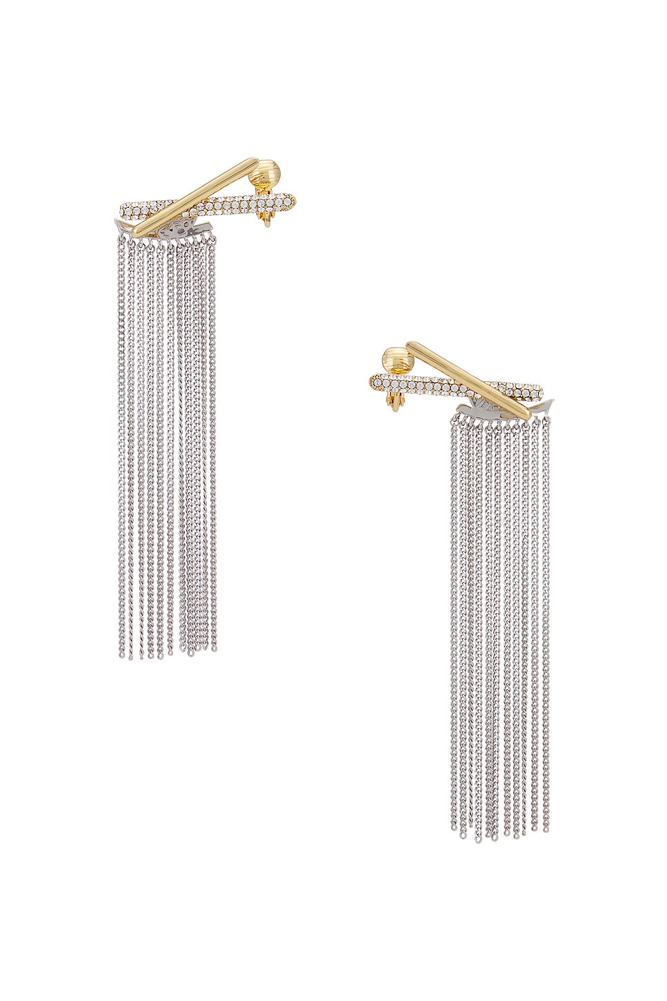 Image 1 of Demarson Lana Earrings in 12k Shiny Gold & Crystal