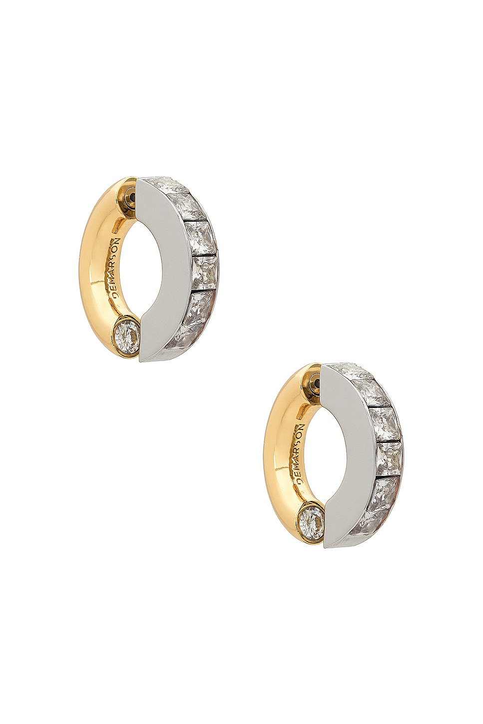 Image 1 of Demarson Lola Earrings in 12k Gold & Crystal