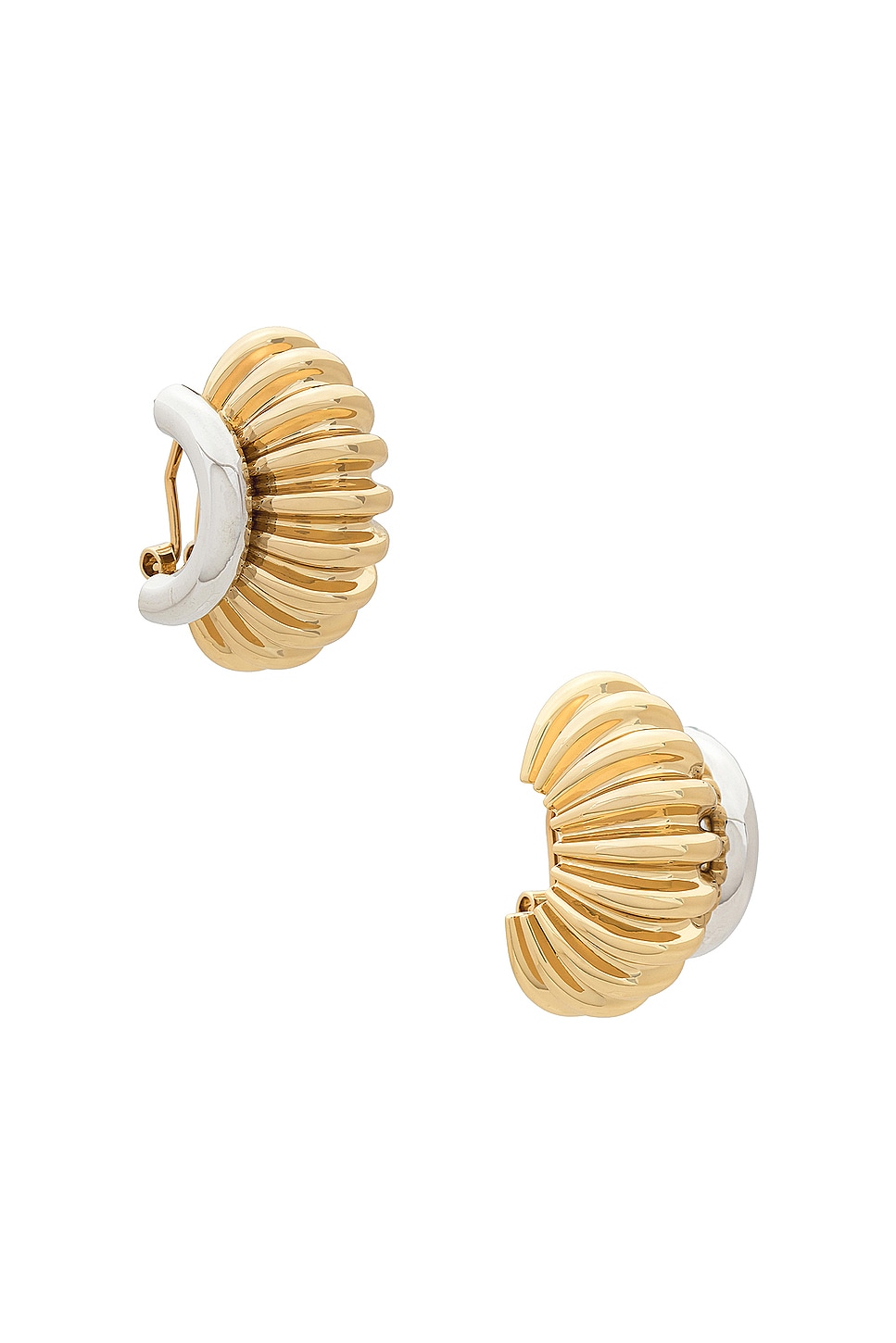 Image 1 of Demarson Lexi Earrings in 12k Shiny Gold & Silver