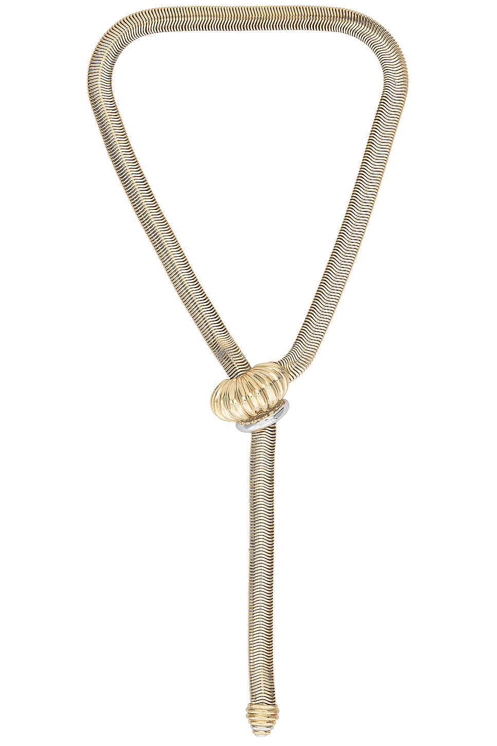 Image 1 of Demarson Lexi Necklace in 12k Shiny Gold & Crystal