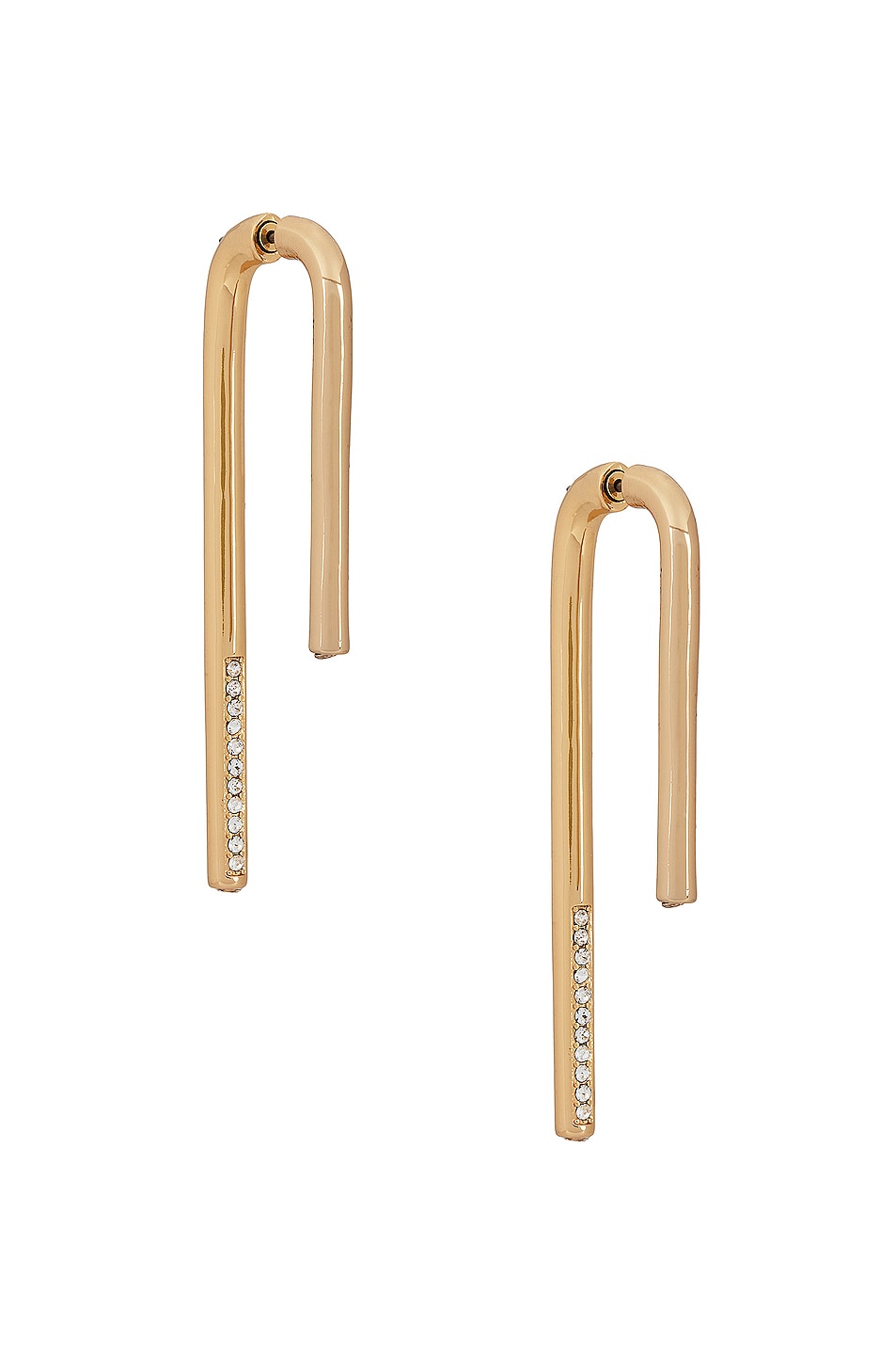 Image 1 of Demarson Celeste Earrings in 12k Shiny Gold & Crystals