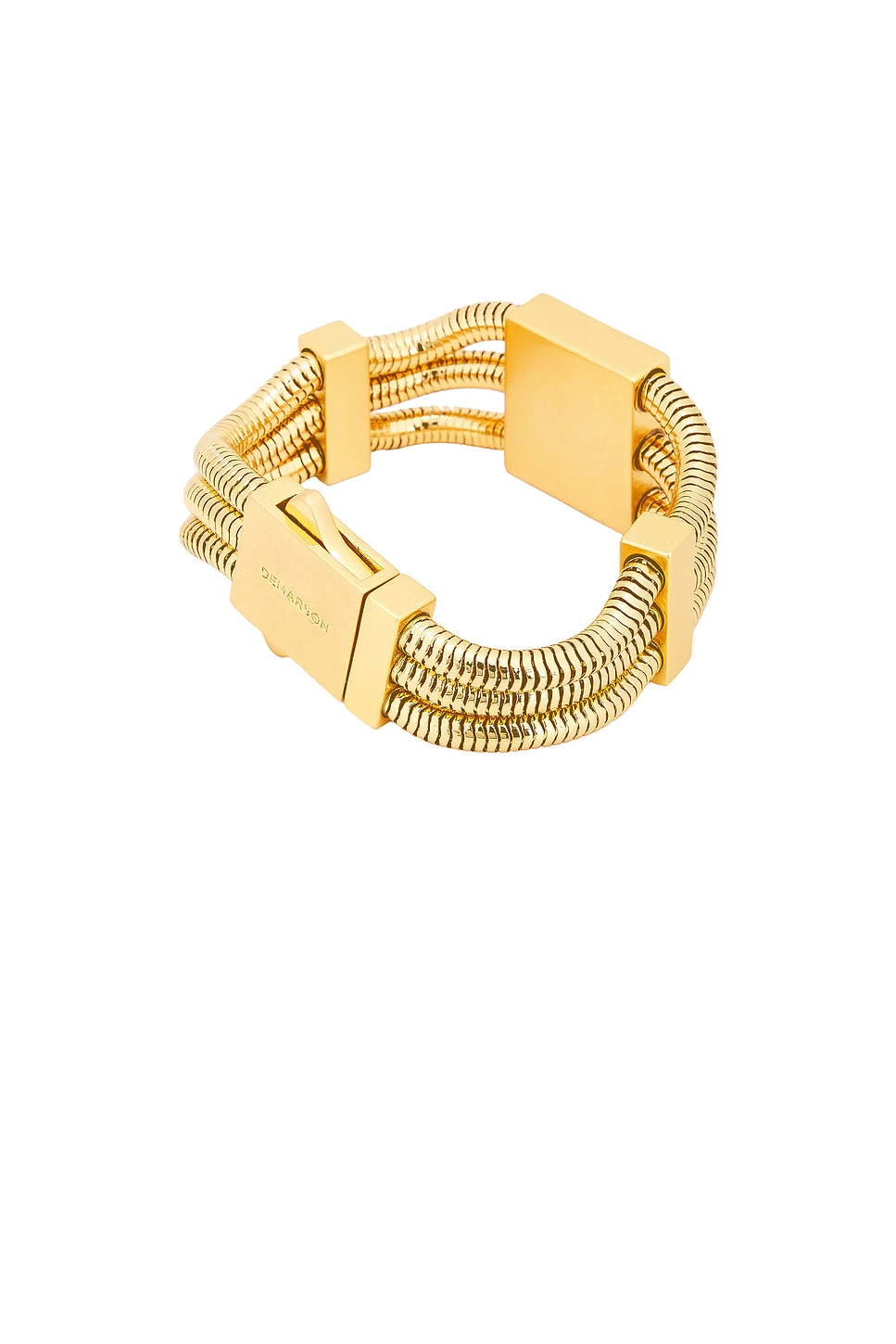 Demarson Laina Bracelet In 12k Shiny Gold & Worn Gold