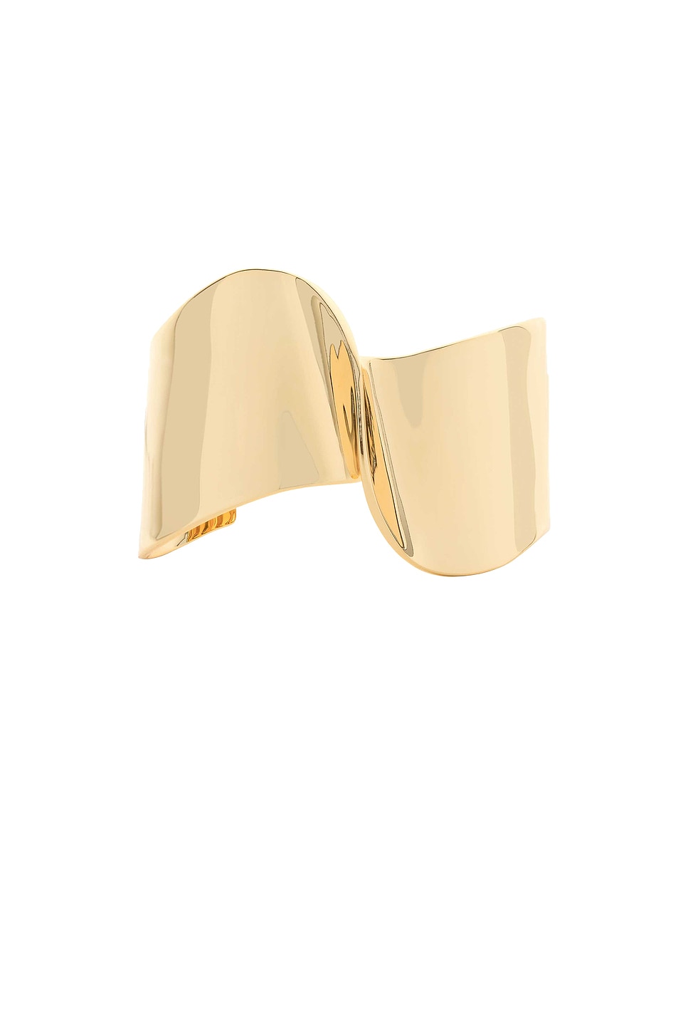 Livy Cuff Bracelet in Metallic Gold