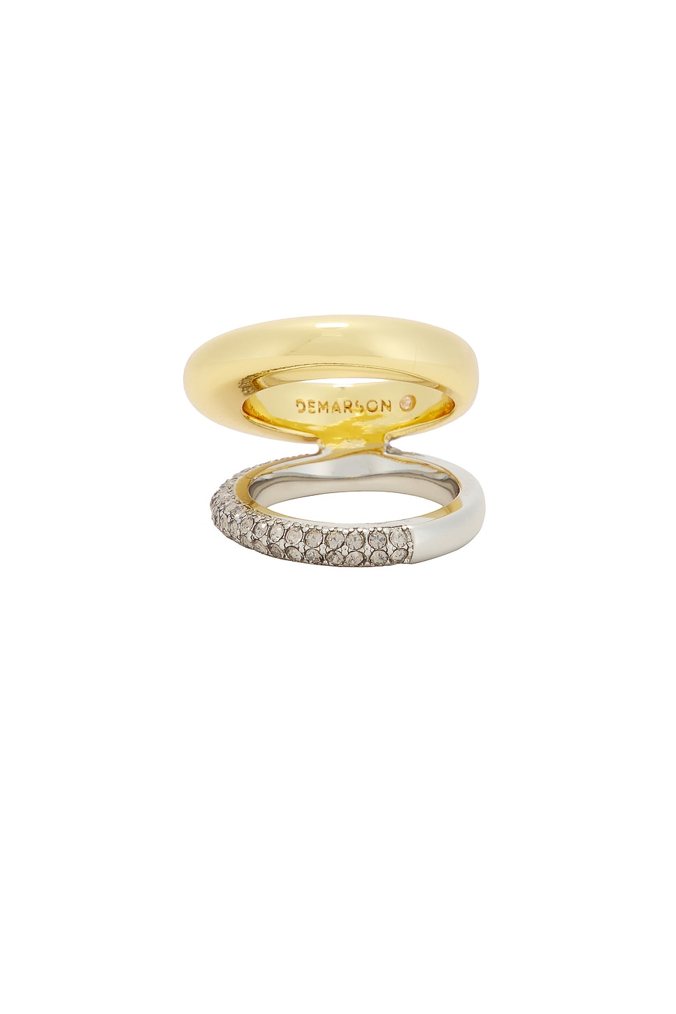 Vida Pave Ring in Metallic Gold