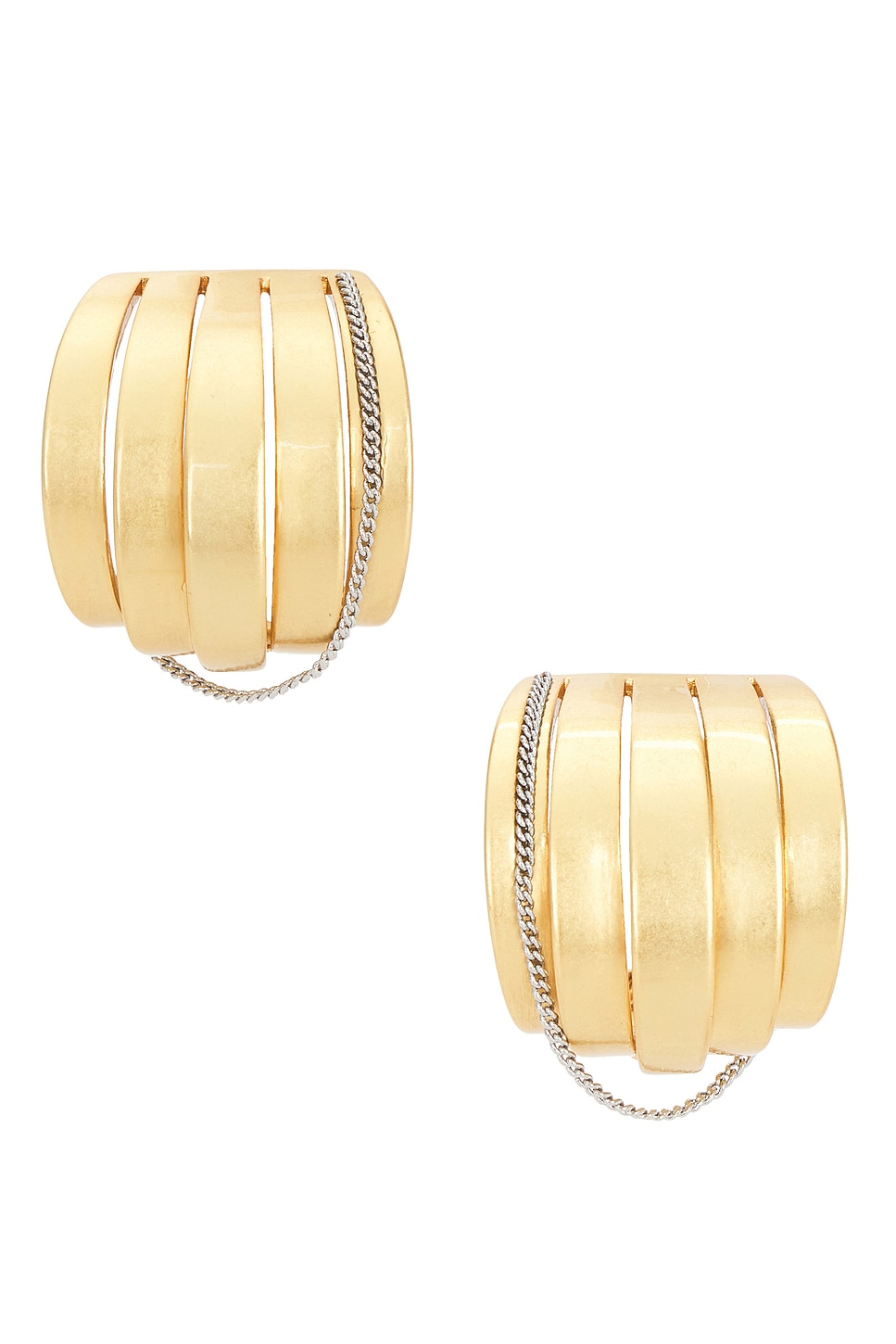 Allegra Earrings in Metallic Gold