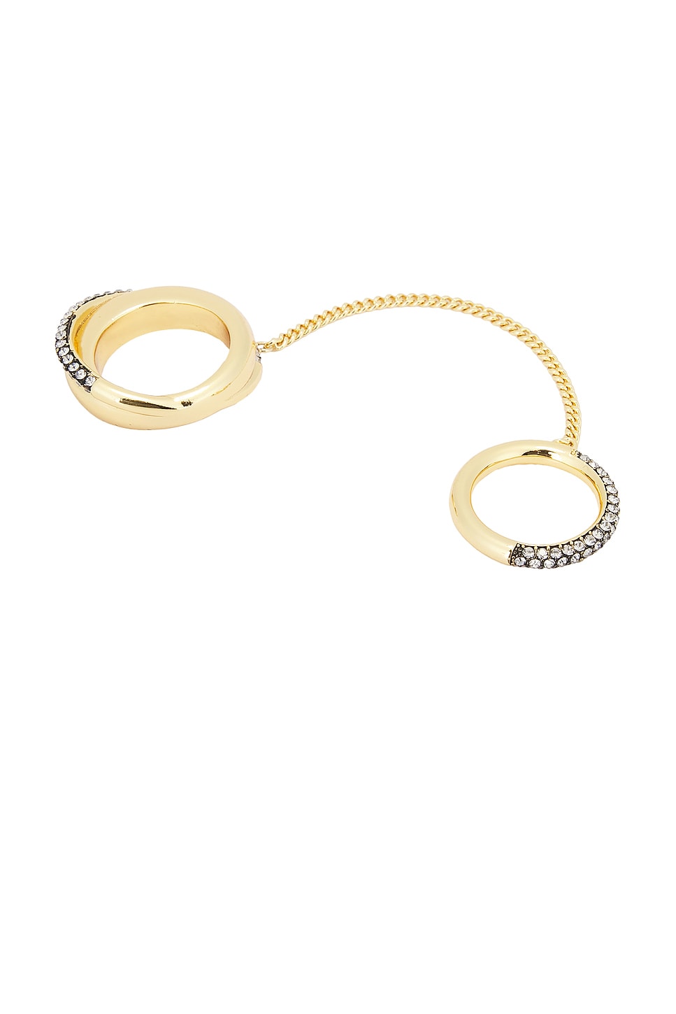Image 1 of Demarson Maxwell Ring Cuff in Gold & Pave