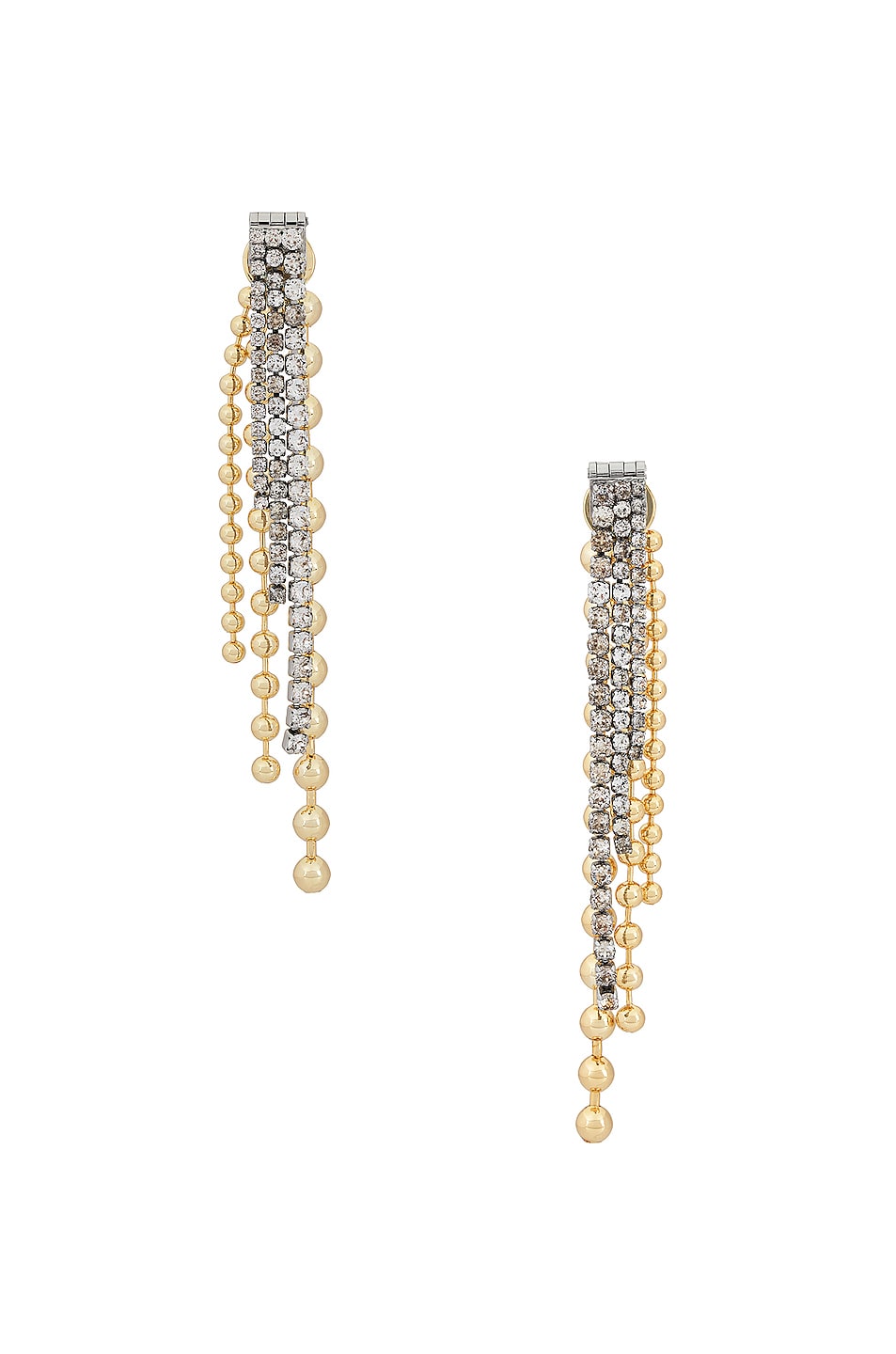 Image 1 of Demarson Zelda Earrings in 12k Shiny Gold & Crystal