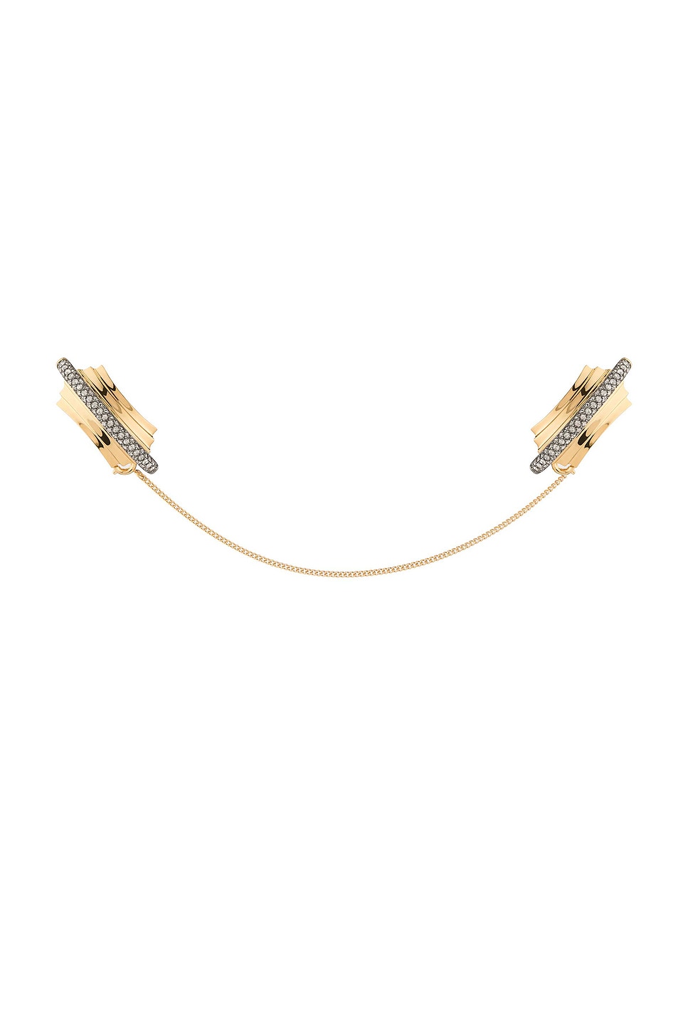 Image 1 of Demarson Ruby Jacket Clip in Gold & Pave