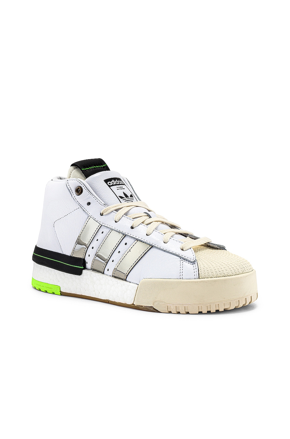 Image 1 of adidas by Sankuanz Rivalry Promodel in White & Silver & Gum3