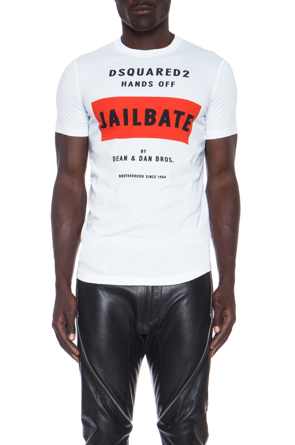 Image 1 of DSQUARED Jailbate Cotton Tee in White
