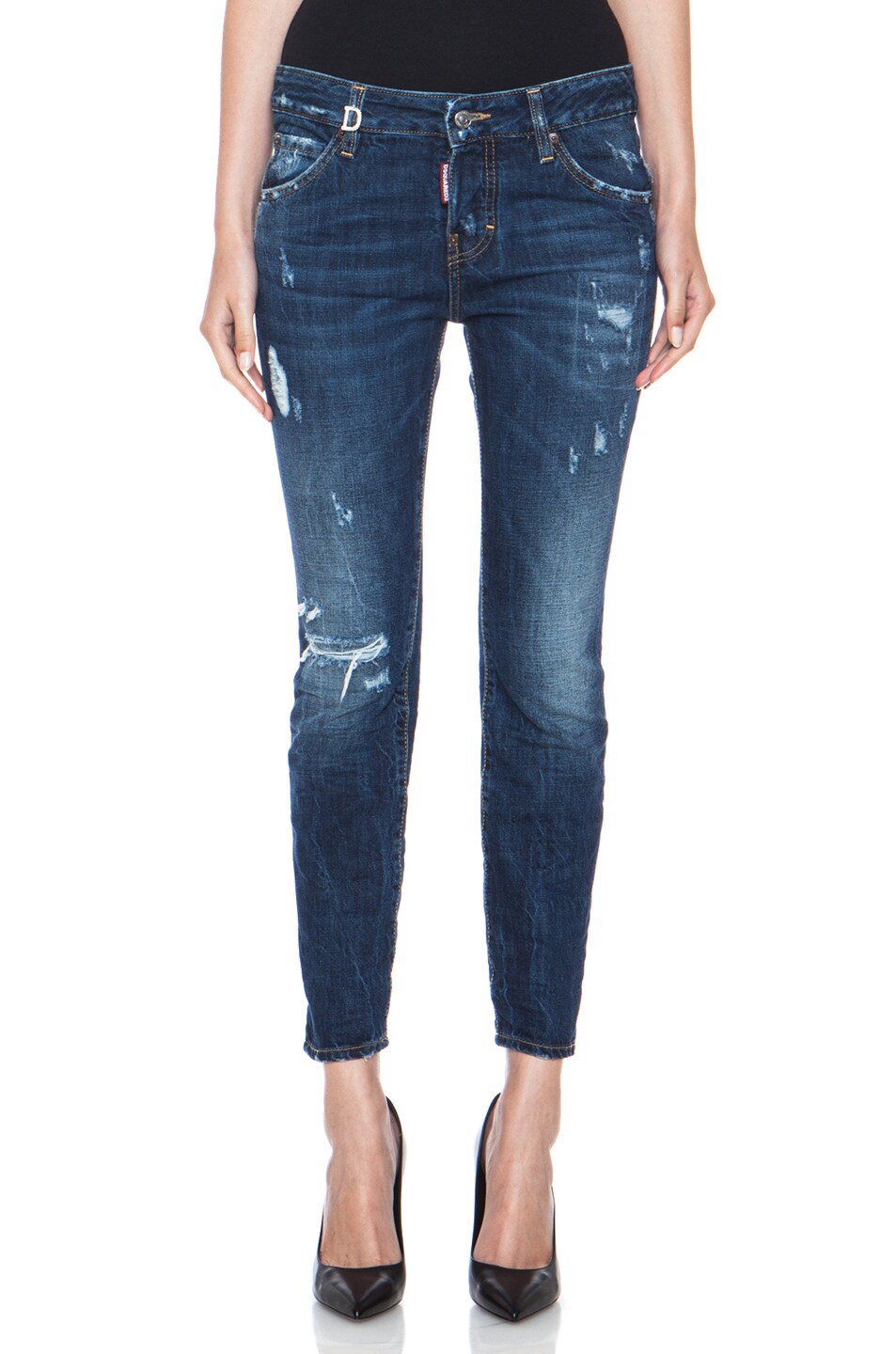 Image 1 of DSQUARED Cool Girl Jean in Torn Perfect