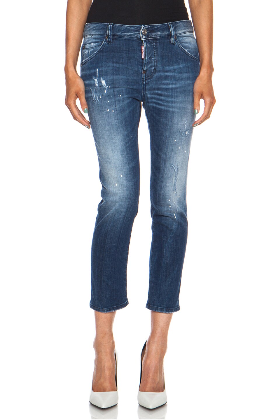 Image 1 of DSQUARED Cool Girl Cropped Jean in Light Rider