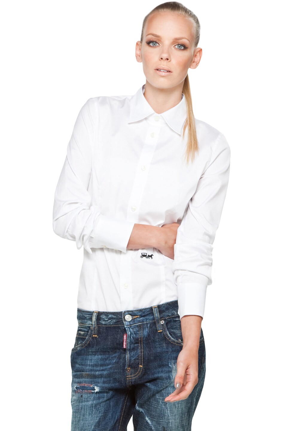 Image 1 of DSQUARED Classic One Button in White