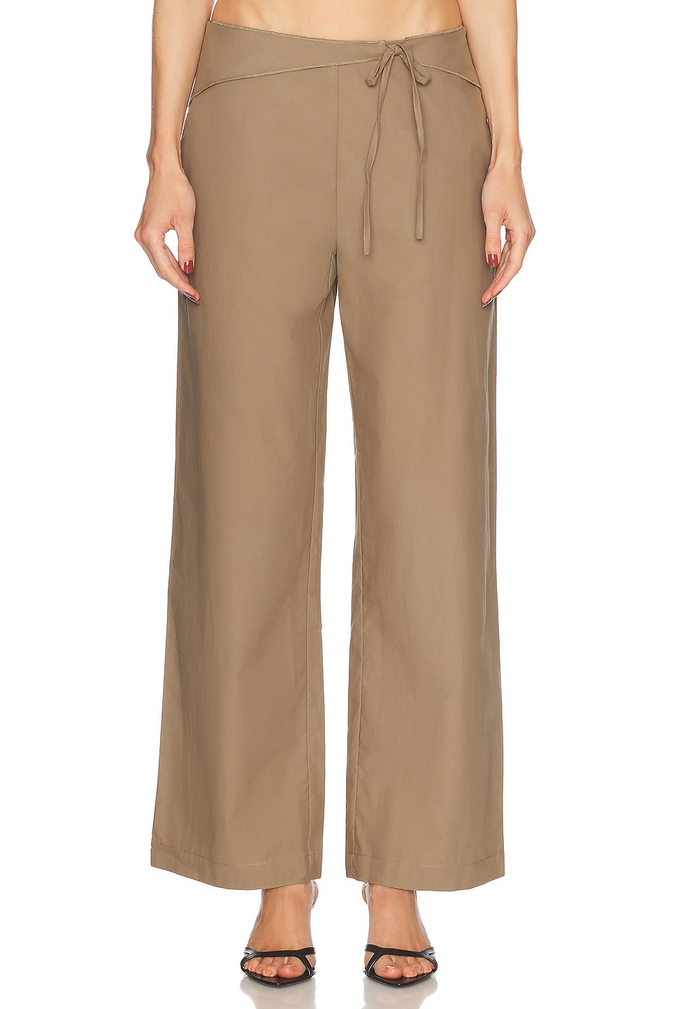 Belted Pant in Olive