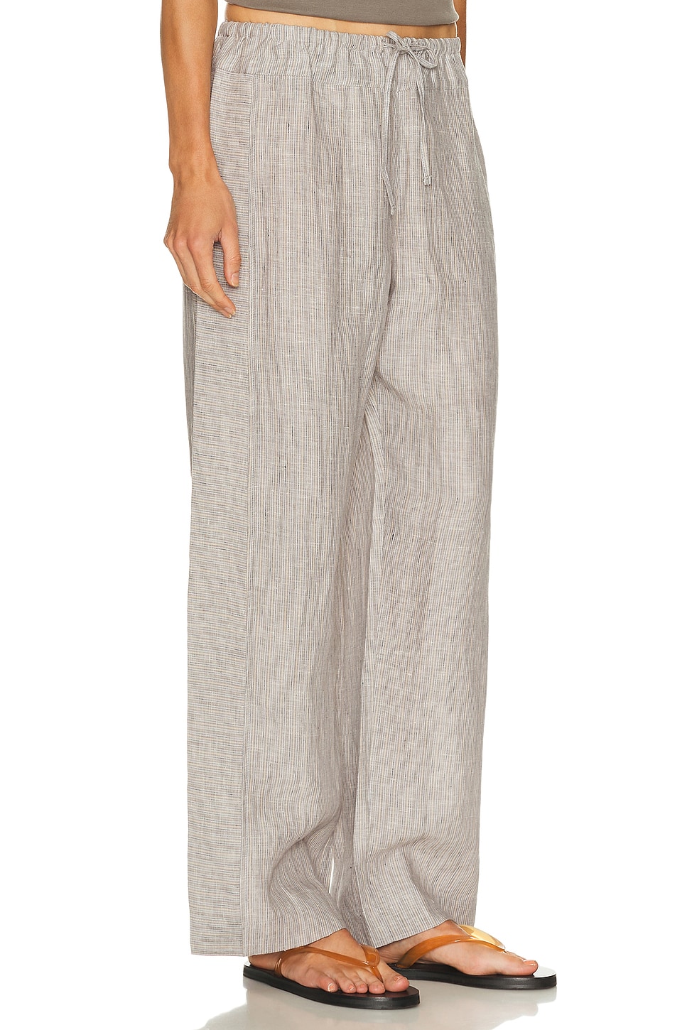 Deiji Studios Double Waist Linen Pant