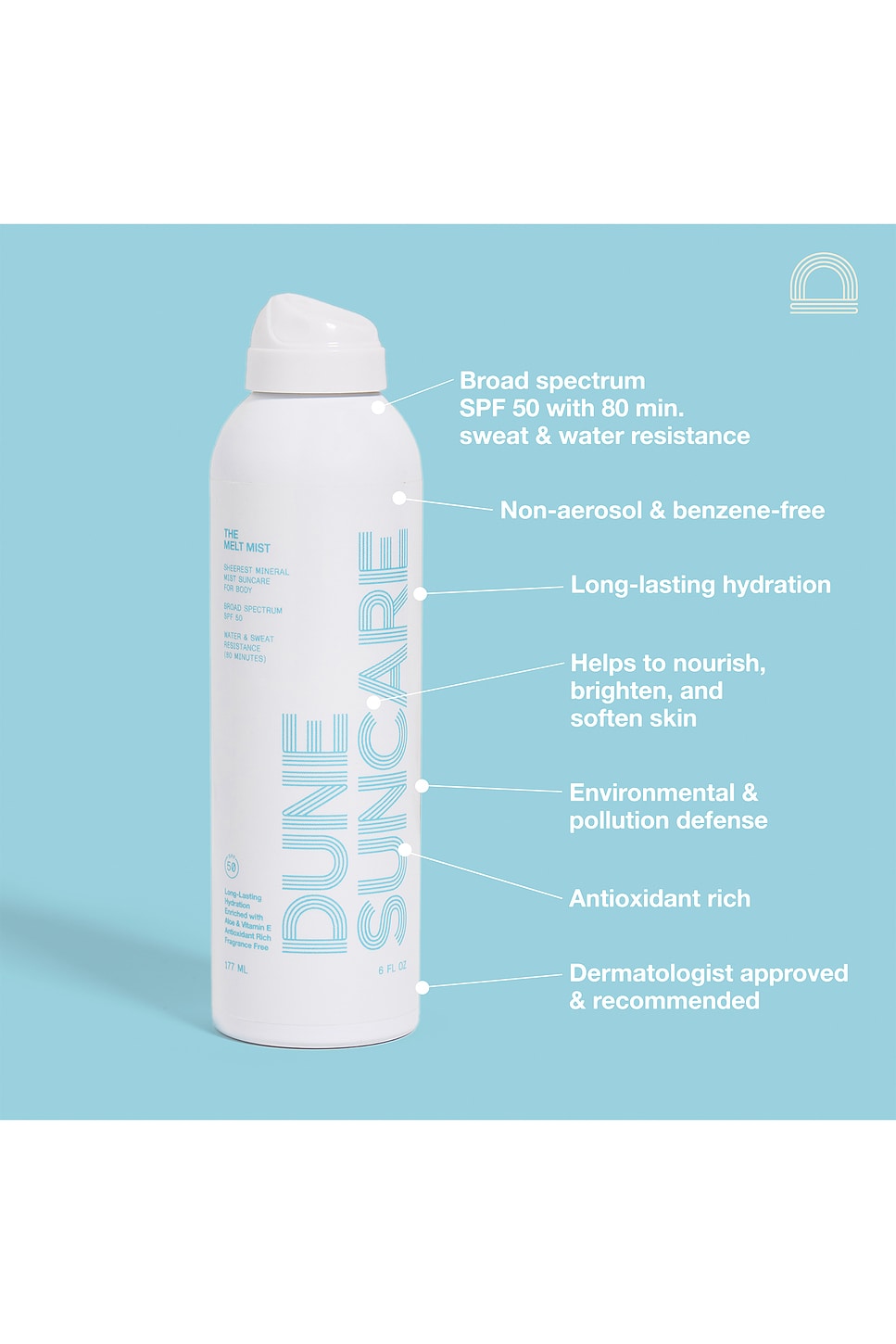 Dune Suncare The Melt Mist Spf 50