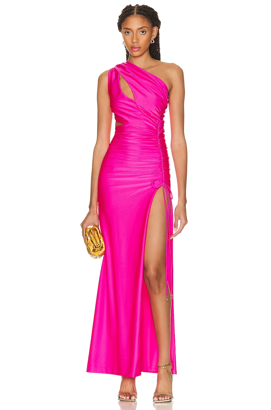 Image 1 of Dundas Rita Gown in Fluo Pink