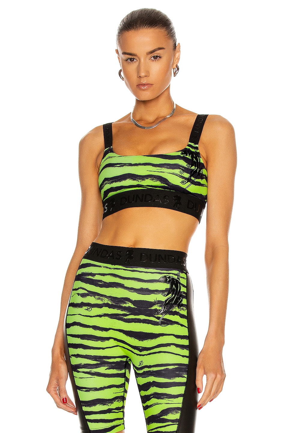 Image 1 of Dundas India Top in Lime Tiger