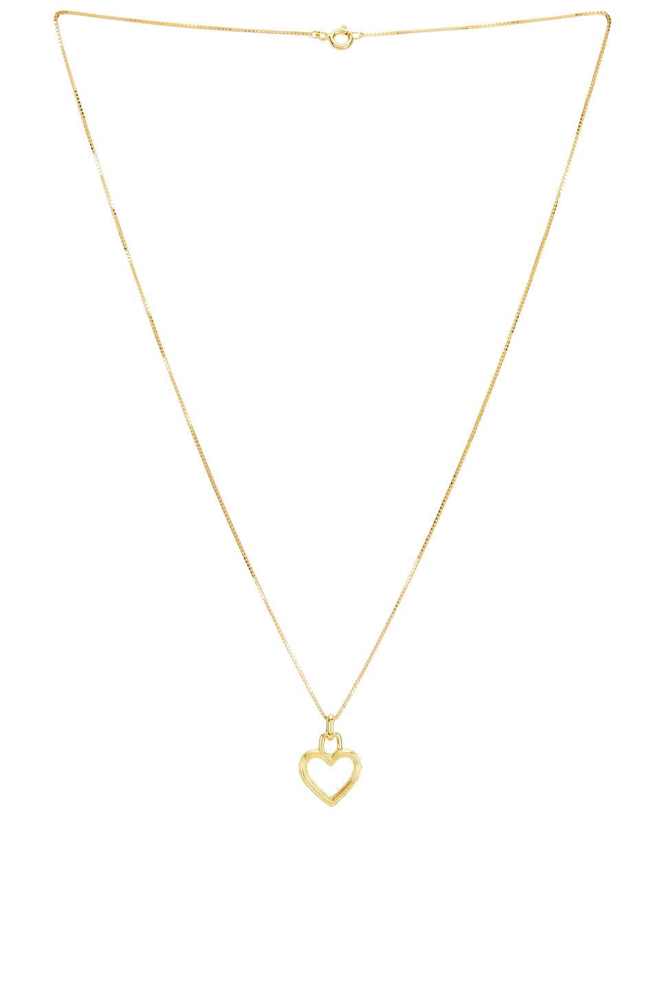 Petit Coeur Necklace in Metallic Gold