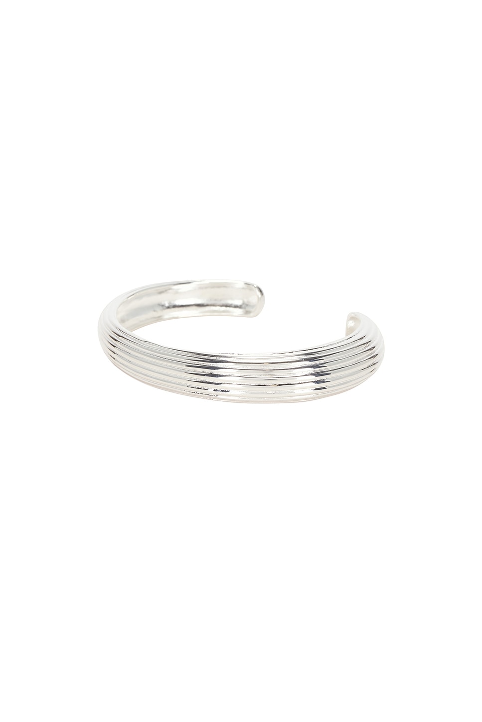 Croissance Illimitee Bangle Bracelet in Metallic Silver