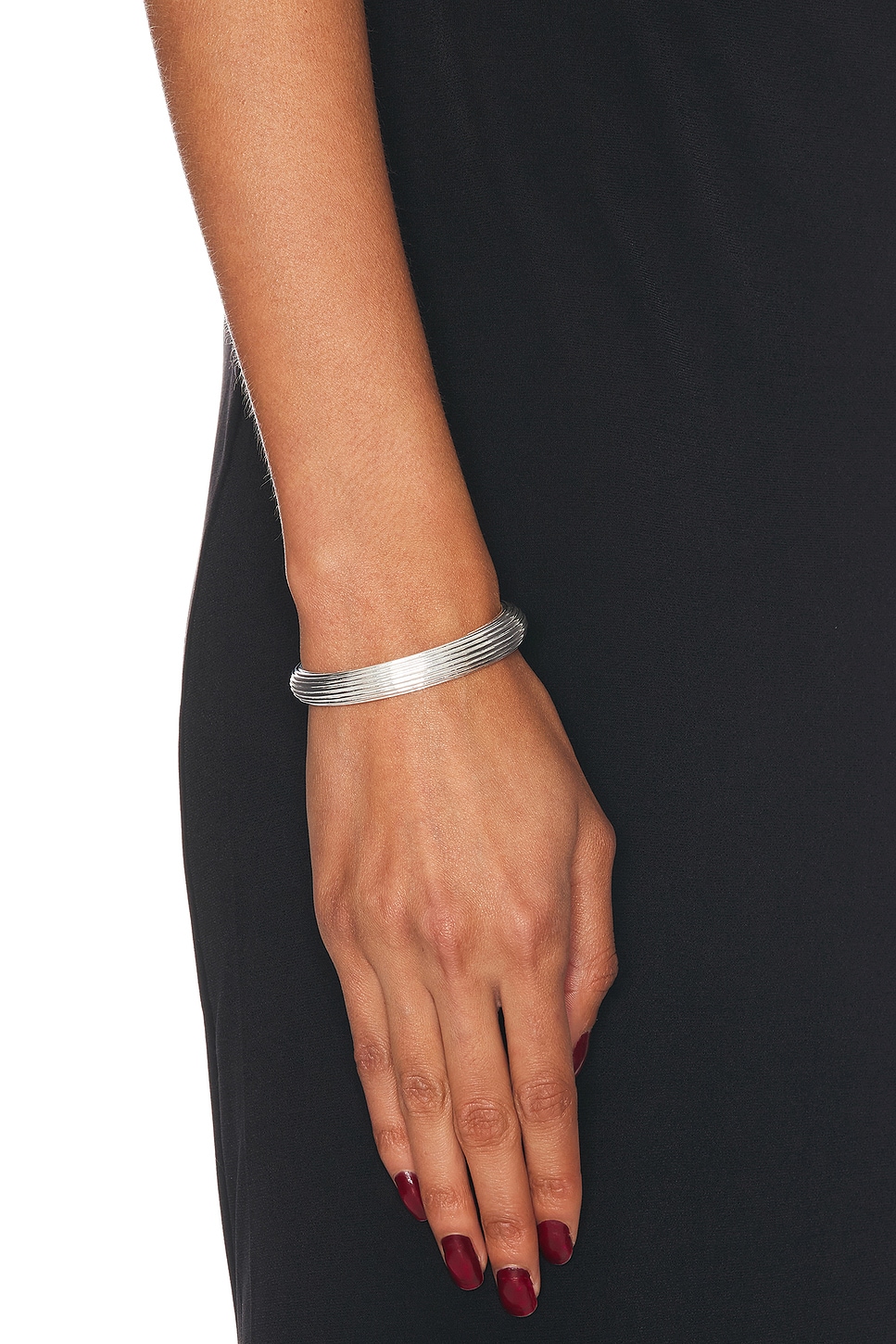 Shop Dévé Croissance Illimitee Bangle Bracelet In Sterling Silver