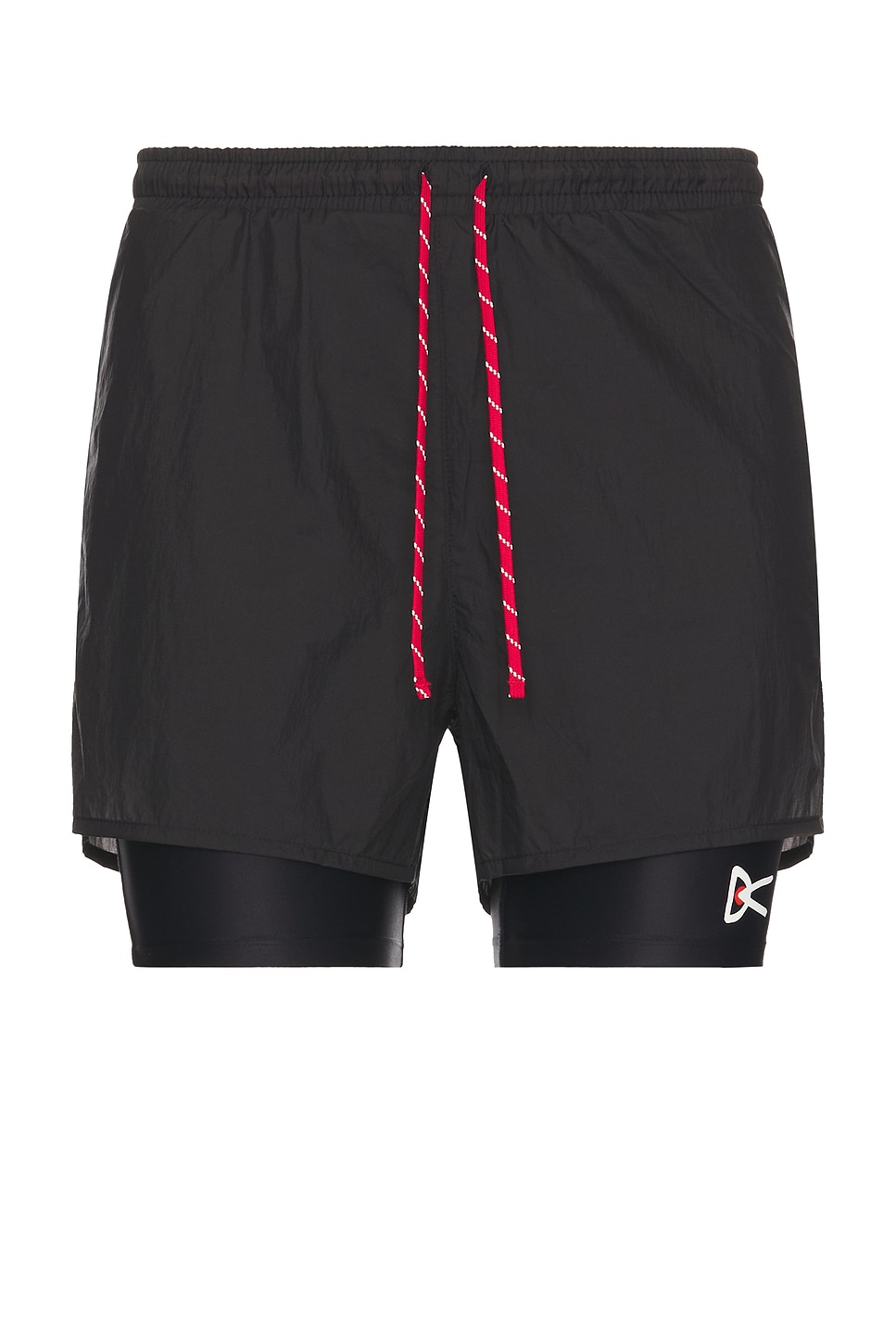 Image 1 of District Vision Ripstop Layered Pocketed Trail Short in Black