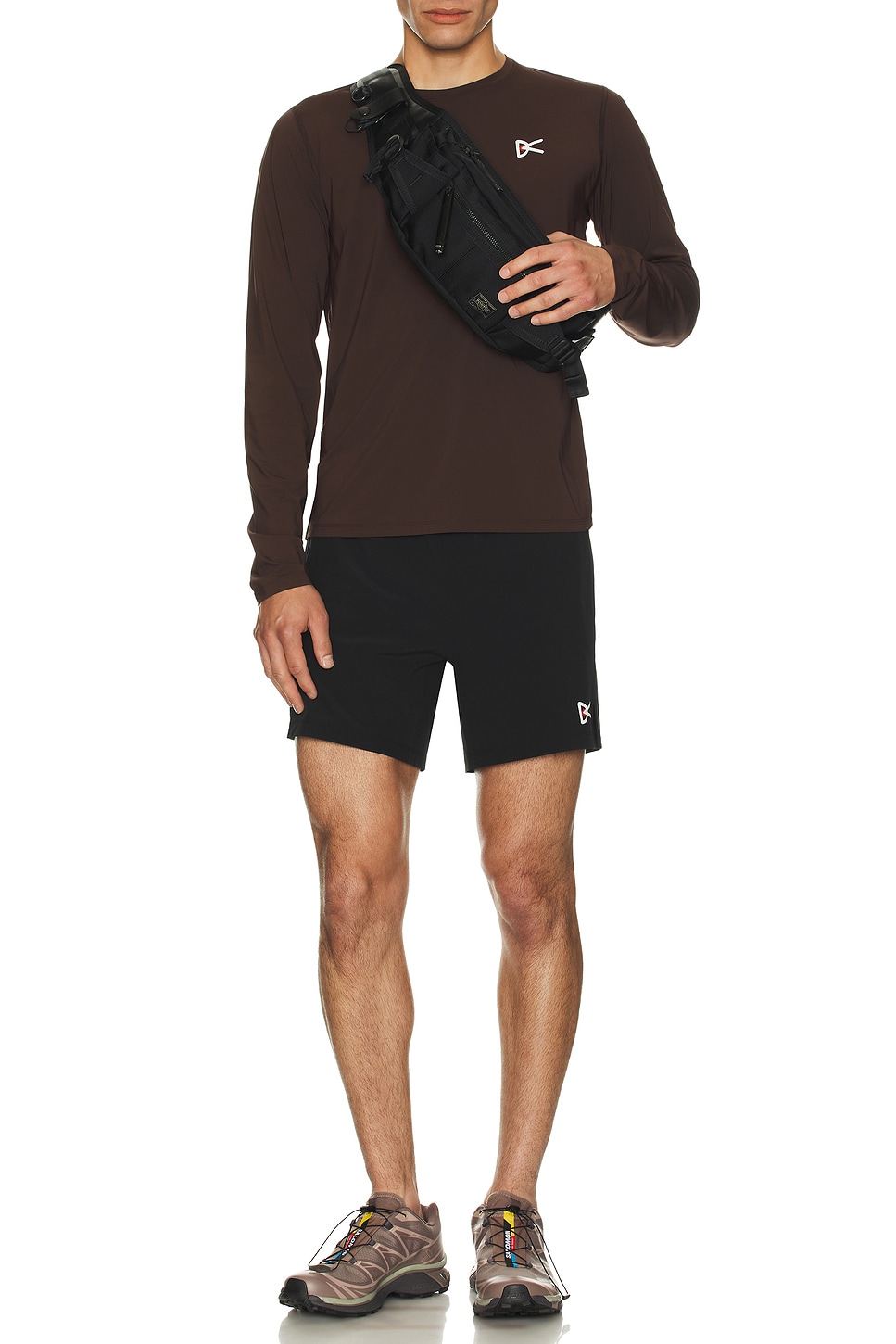 Image 1 of District Vision 7in Training Shorts in Black
