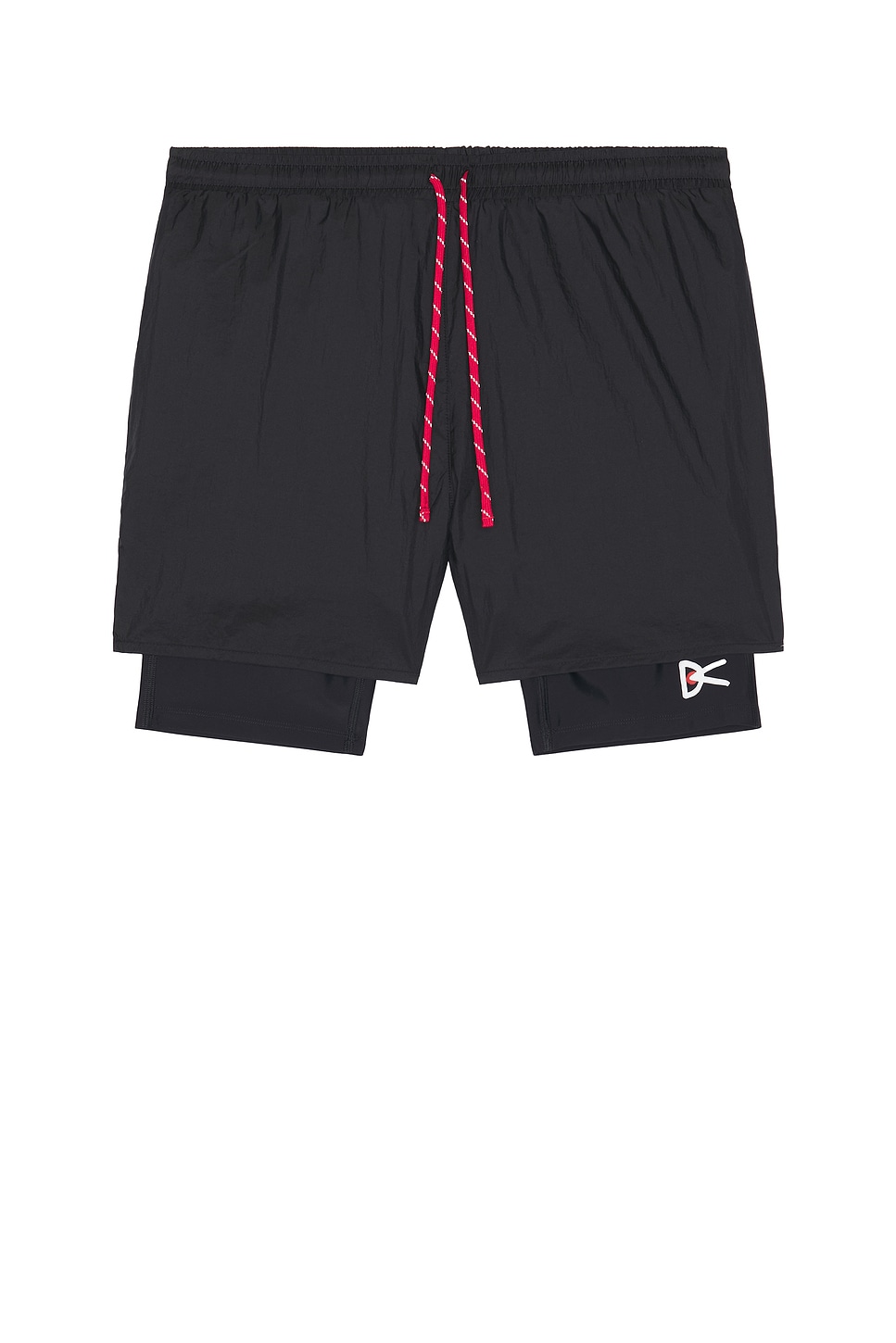 Image 1 of District Vision Ripstop Layered Trail Shorts in Black