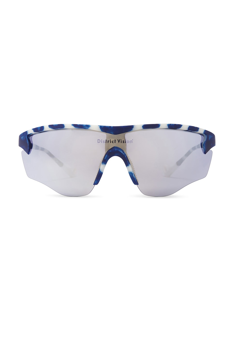 Shop District Vision Junya Racer In Navy Mosaic & D+ Silver Flash Mirror