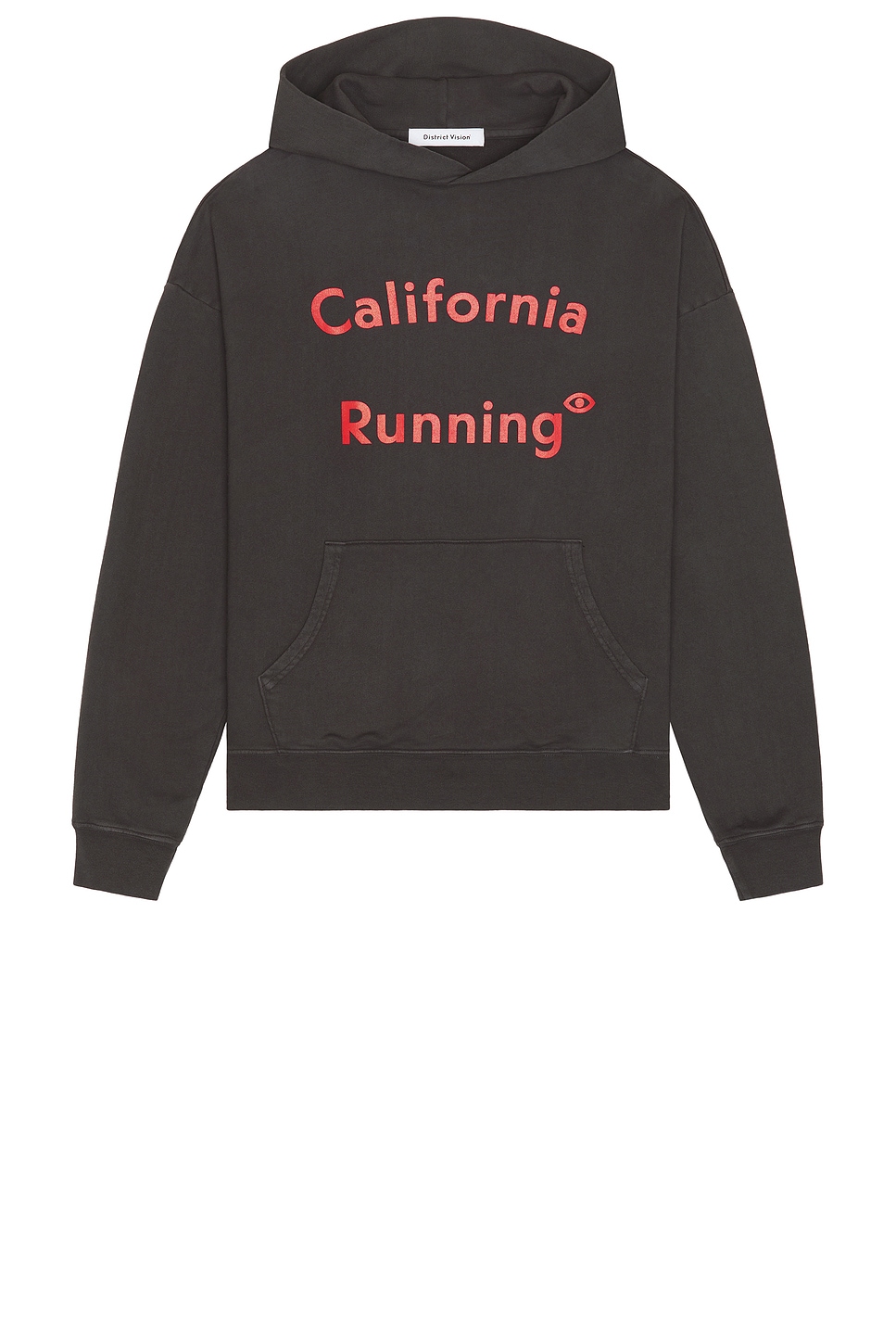 Image 1 of District Vision California Cotton Hoodie in California Running Black