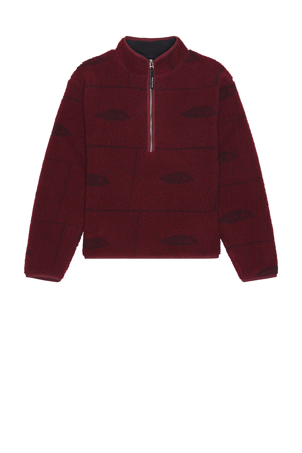 Image 1 of District Vision Half-Zip Pile Fleece in Hollow Visions