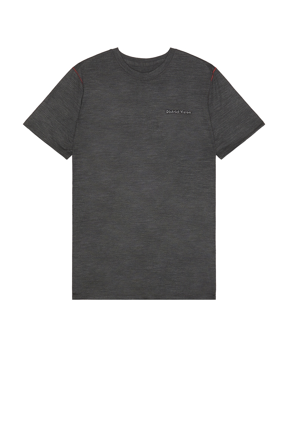 Image 1 of District Vision Merino Short Sleeve Tee in Dark Melange