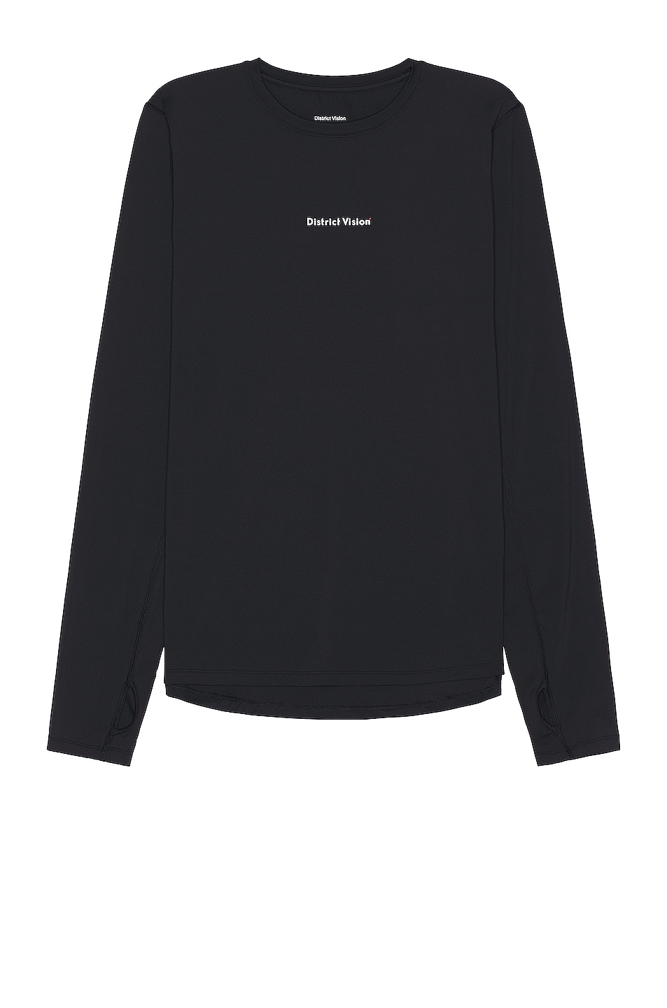 Image 1 of District Vision Aloe Long Sleeve T-shirt in Black