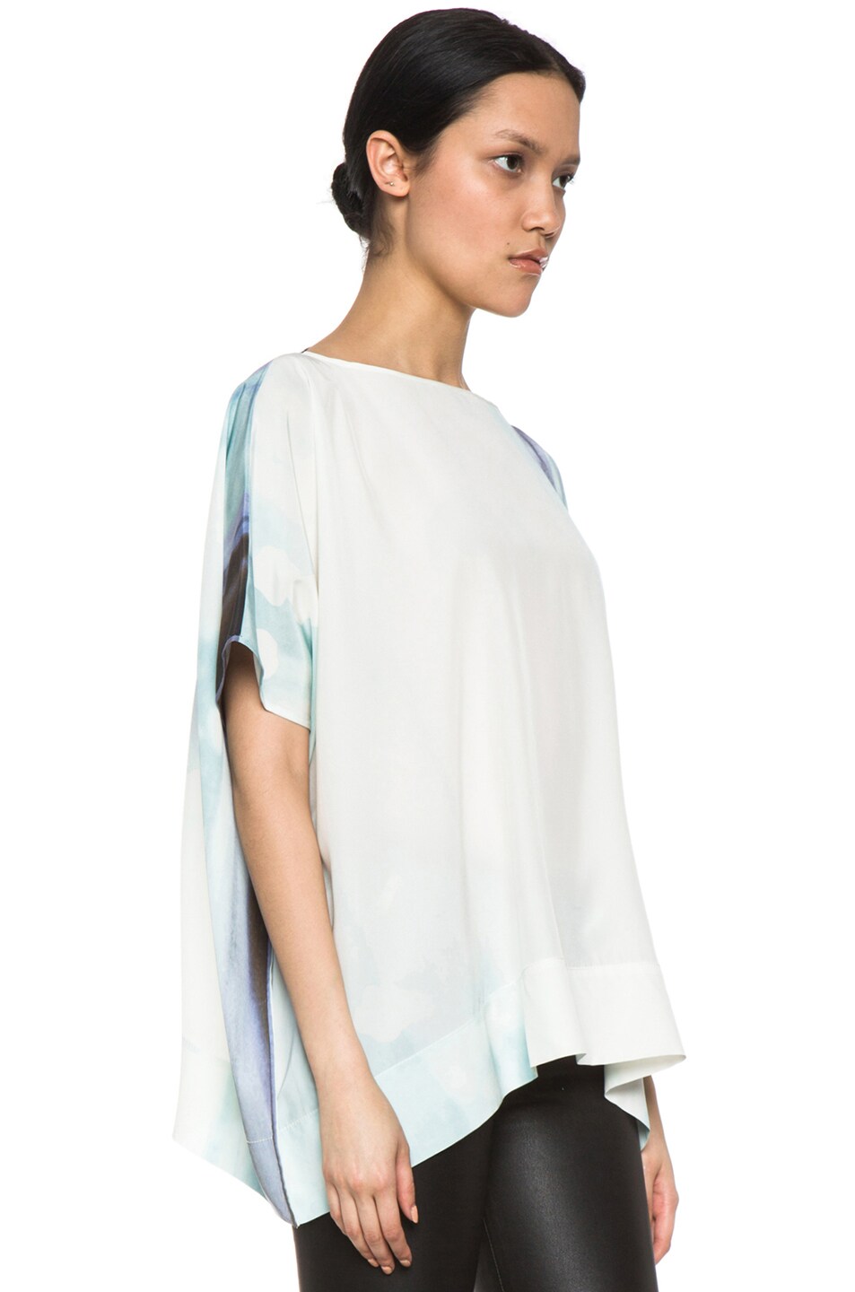 Diane von Furstenberg New Hanky Silk Top in Ethereal | FWRD