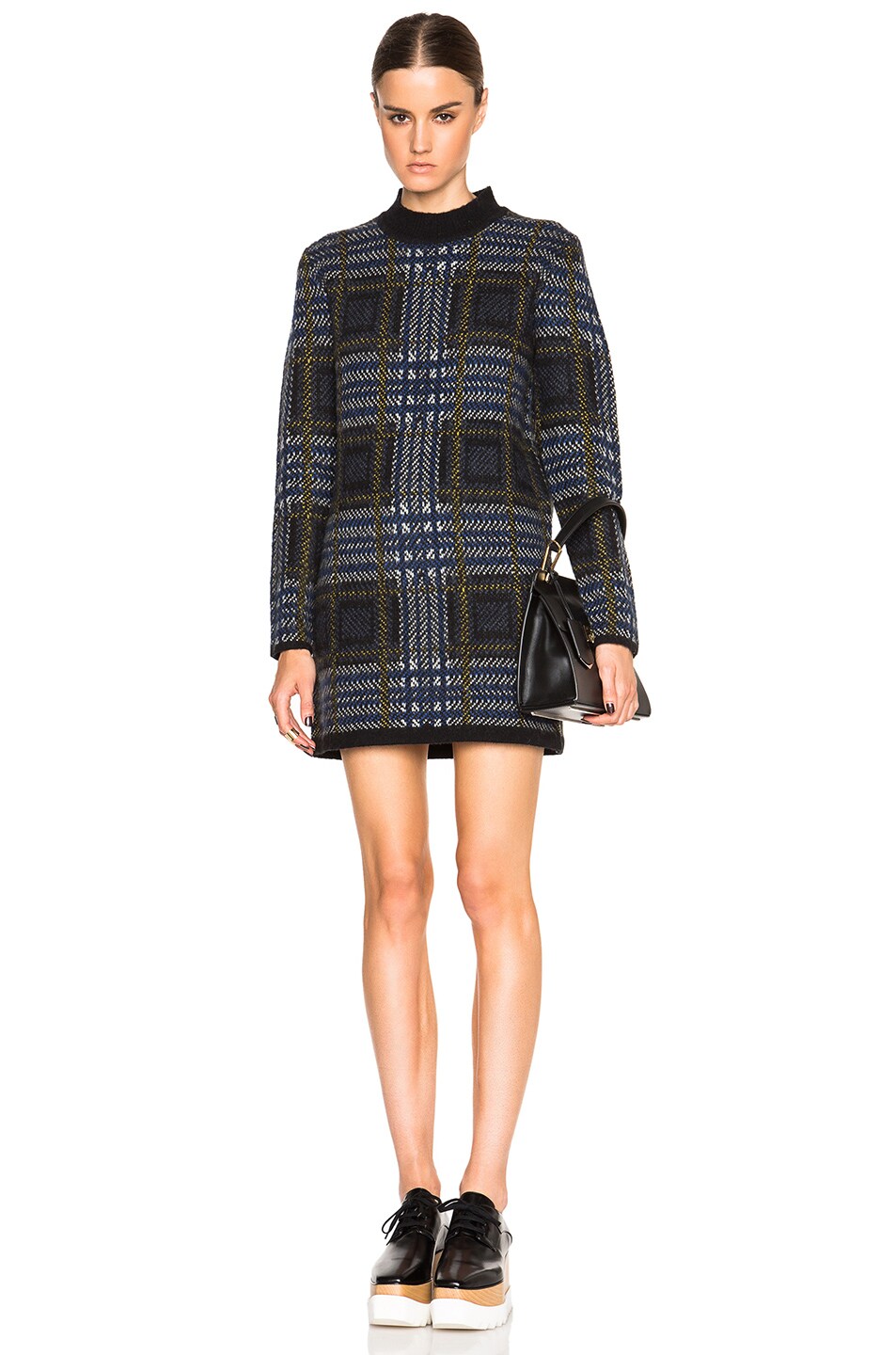 Image 1 of EACH x OTHER Tartan Sweater Dress in Mixed