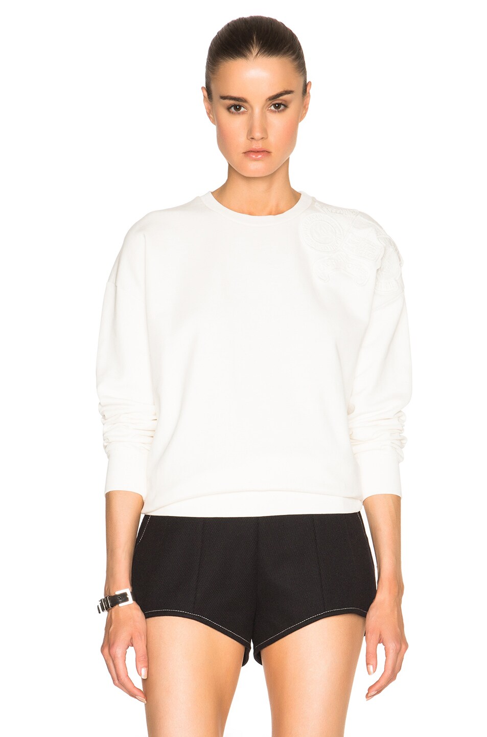 Image 1 of EACH x OTHER Robert Montgomery Patched Sweatshirt in Off White