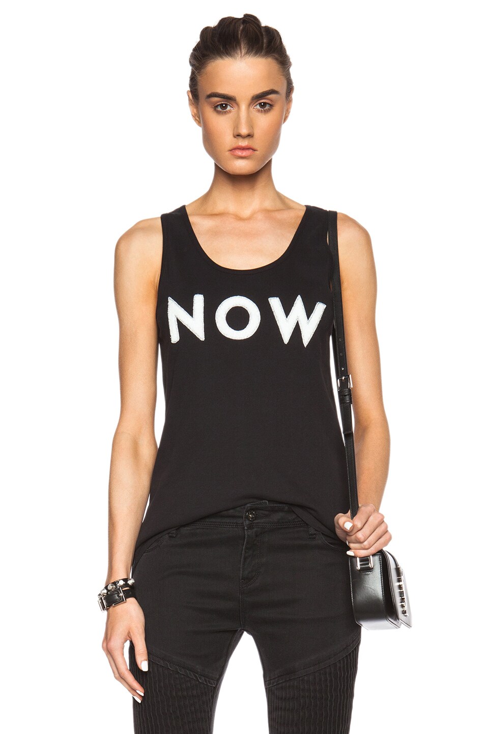 Image 1 of EACH x OTHER Message Tank Top in Black