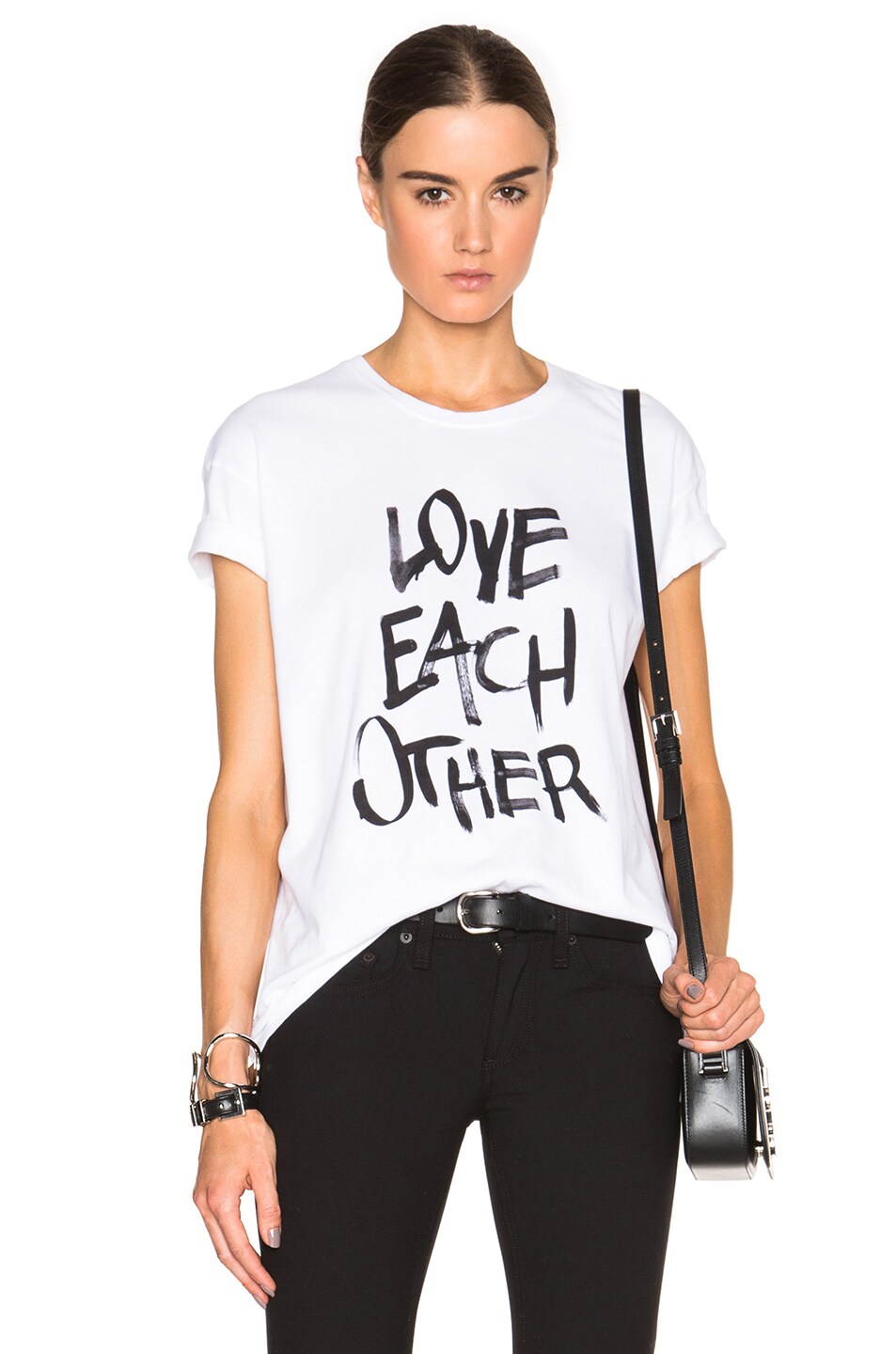 Image 1 of EACH x OTHER Love Each Other Tee in Black, Navy & White