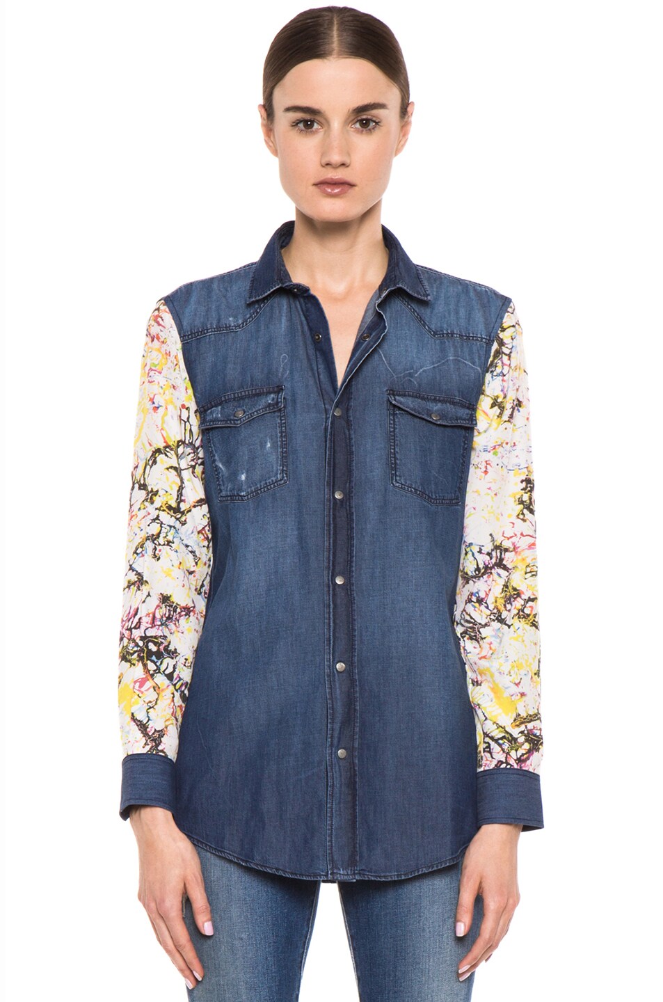 Image 1 of EACH x OTHER By Daniele Innamorato Denim Shirt in Blue