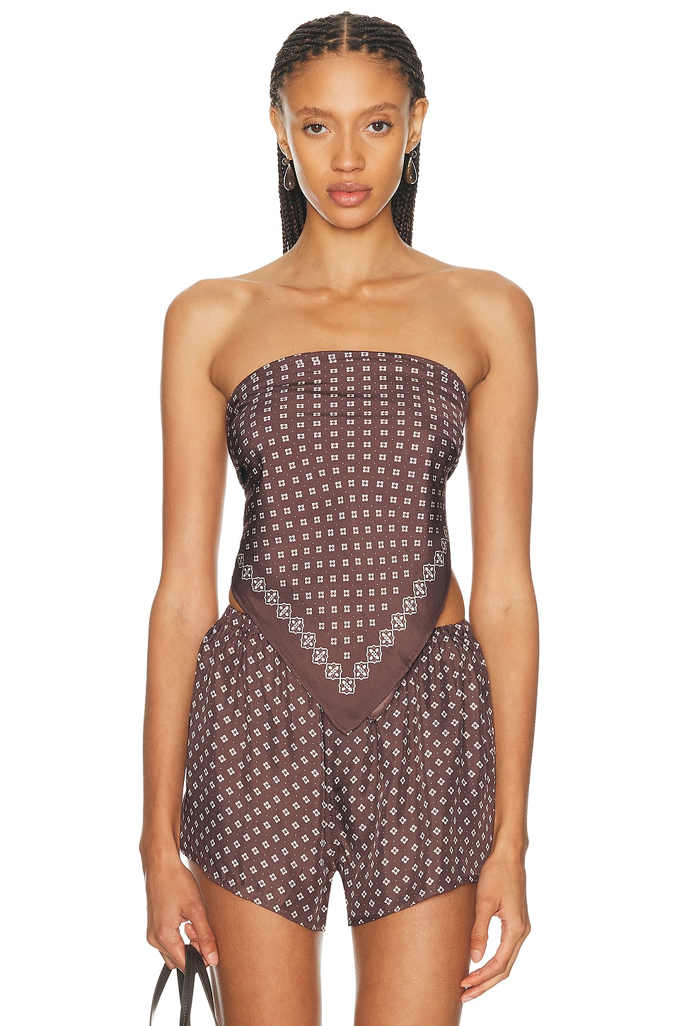 Eaves Paola Scarf In Brown